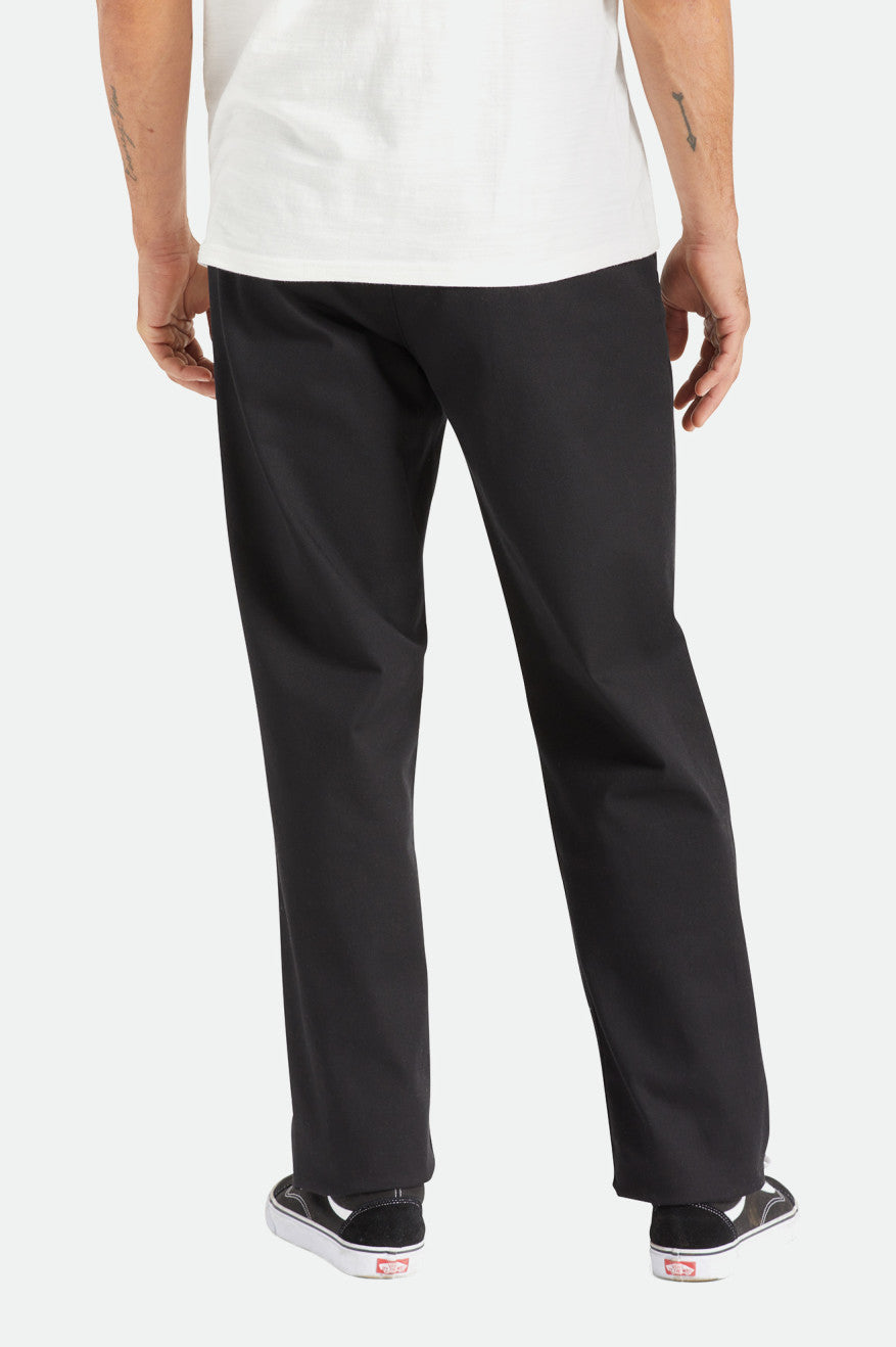 Black Brixton Choice Chino Relaxed Men's Pants | 408327VHN