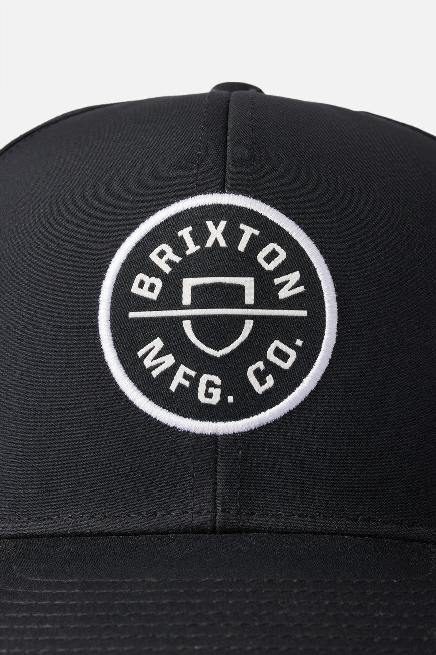 Black Brixton Crest Netplus MP Men's Caps | 198402GQS