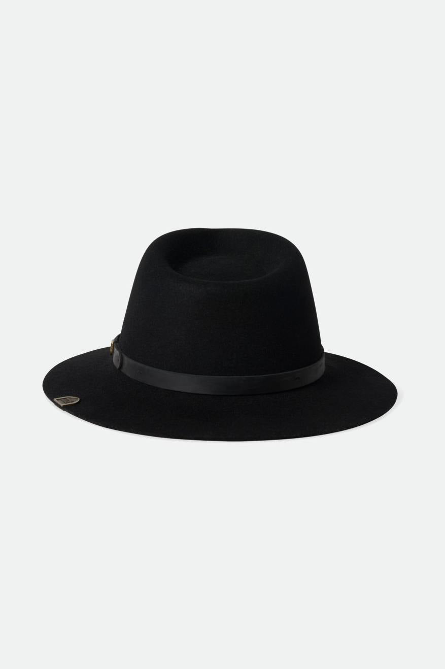 Black Brixton Fender Jaguar Reverb Fedora Women's Fedoras | 674038JQX