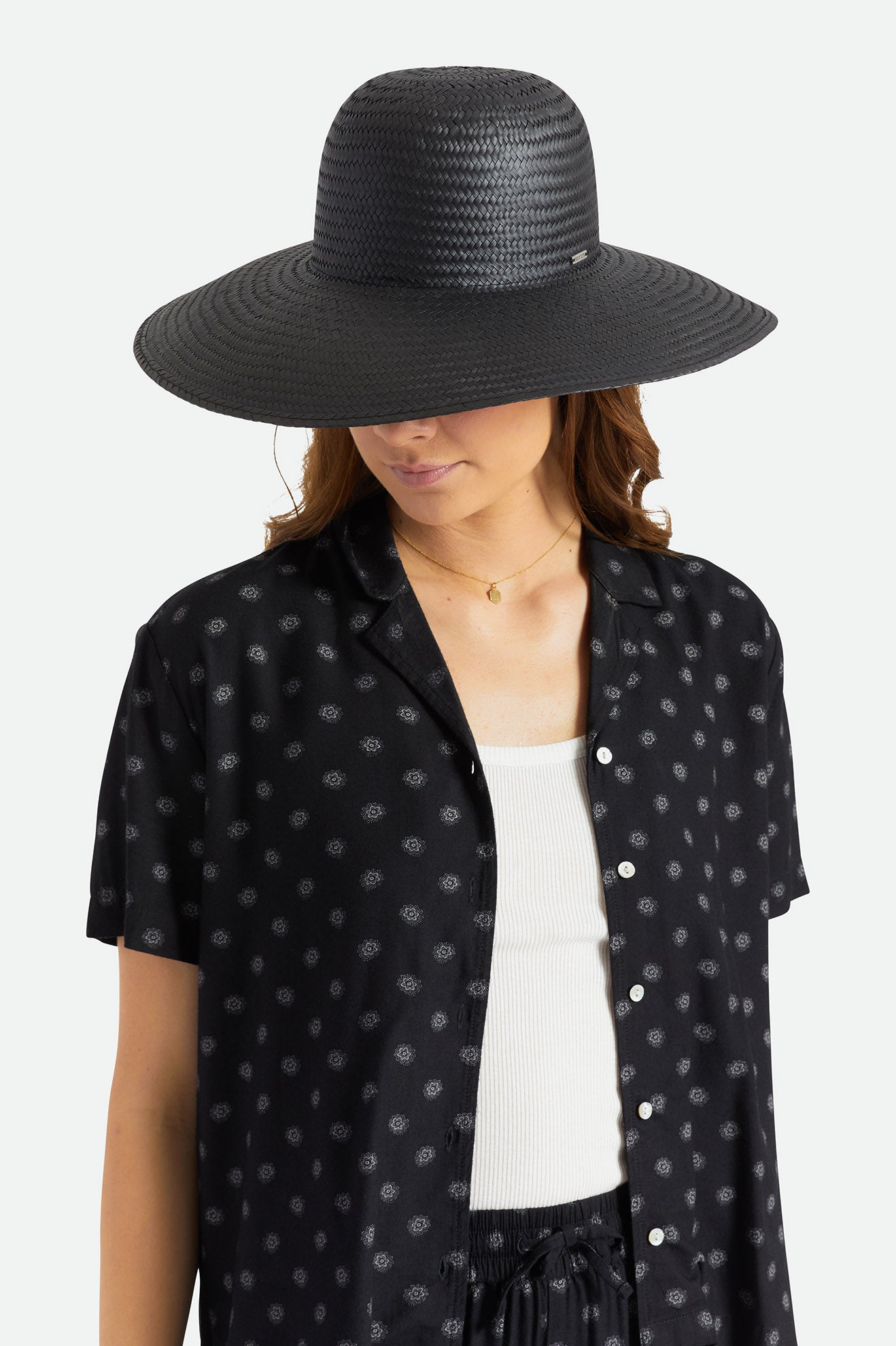 Black Brixton Janae Sun Hat Women's Hats | 012953QWE