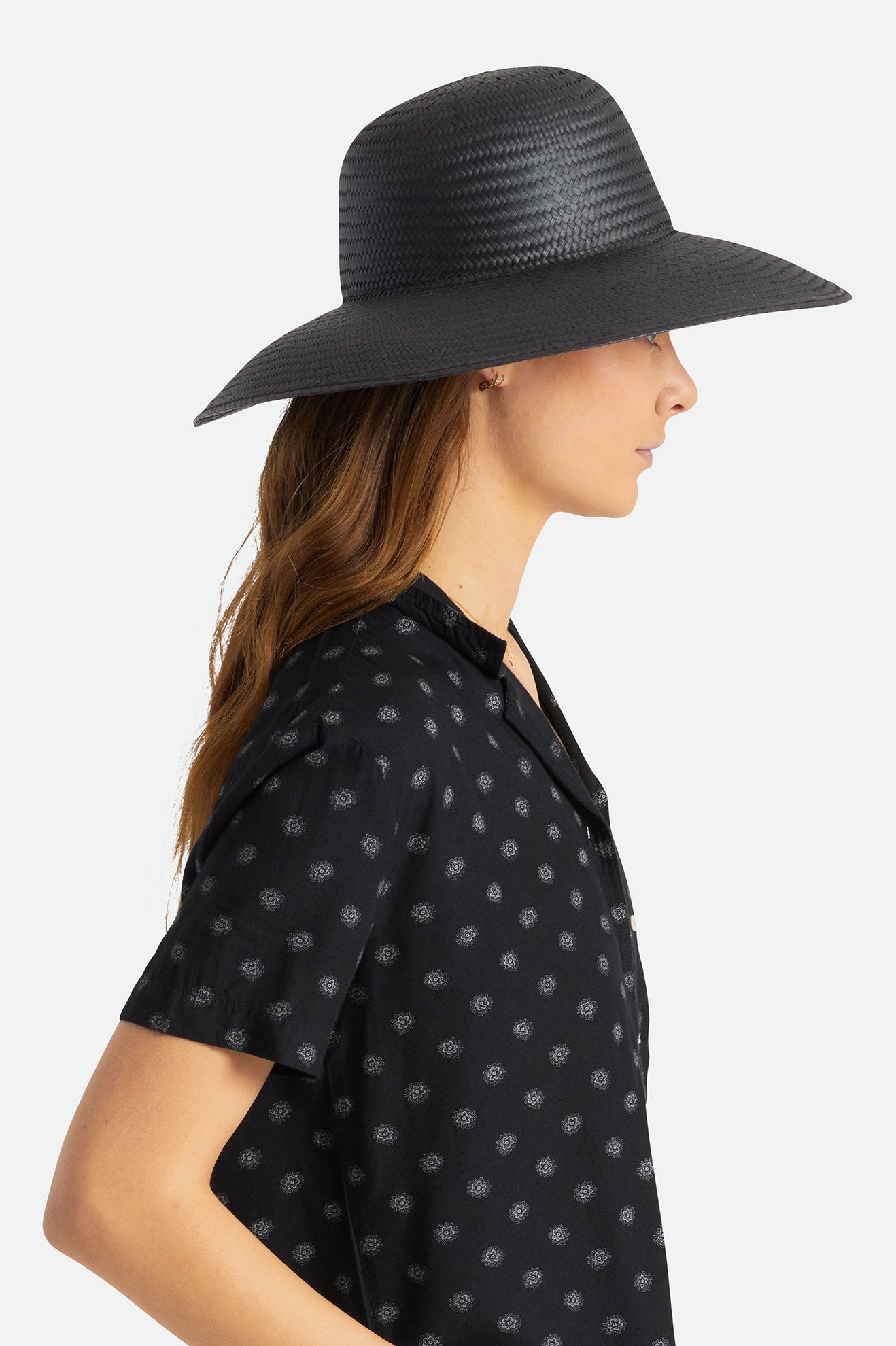 Black Brixton Janae Sun Women's Straw Hats | 281973ASG