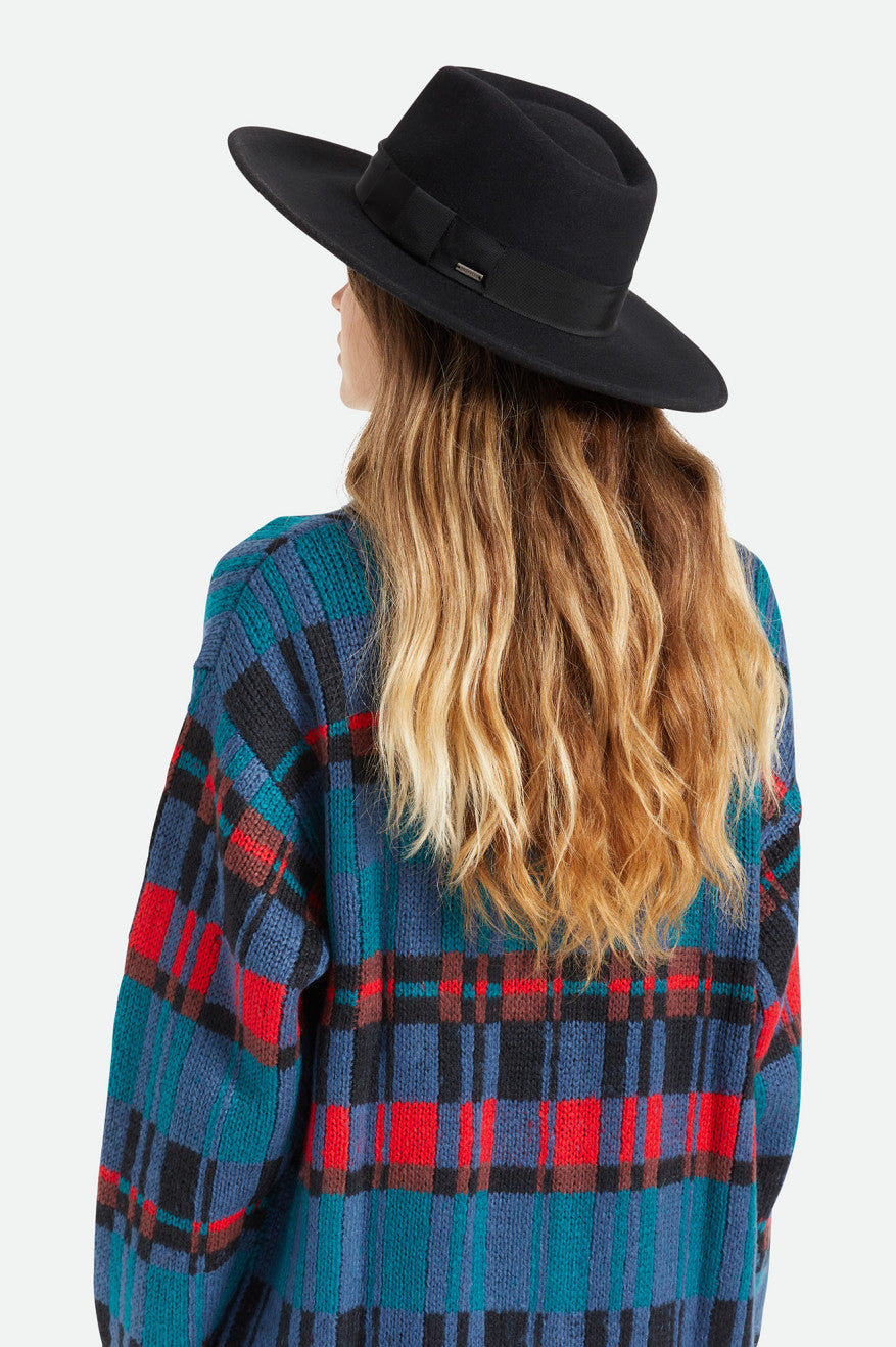 Black Brixton Joanna Felt Hat Women's Hats | 573604LDA