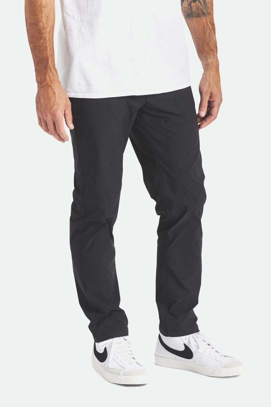 Black Brixton Knox Utility Slim Men's Pants | 750691NUF