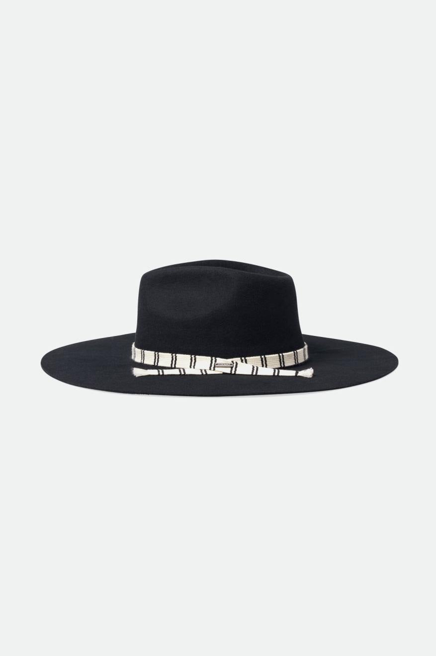 Black Brixton Leigh Felt Fedora Women's Fedoras | 672508TUB