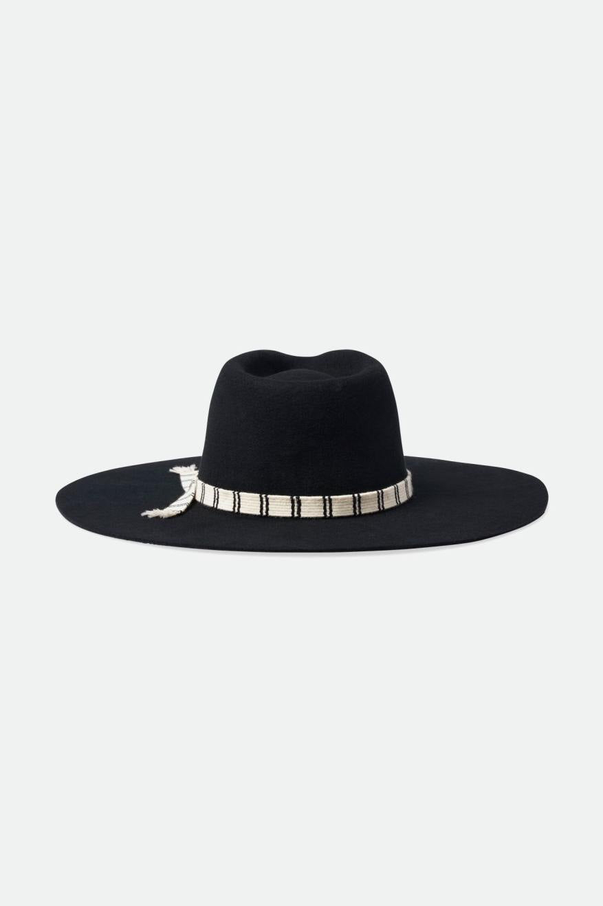 Black Brixton Leigh Felt Fedora Women's Fedoras | 672508TUB