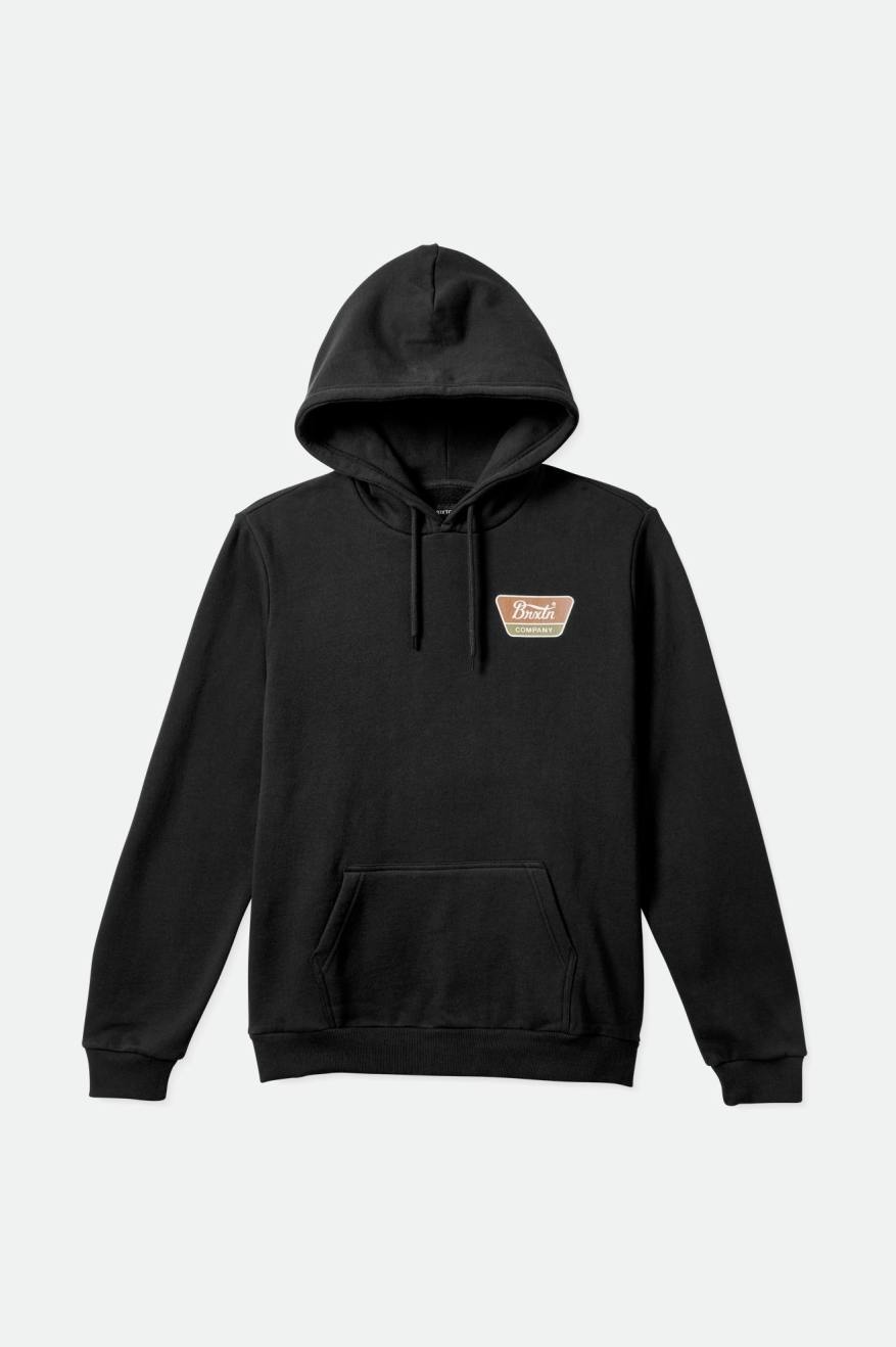 Black Brixton Linwood Men's Hoodie | 240915VIT