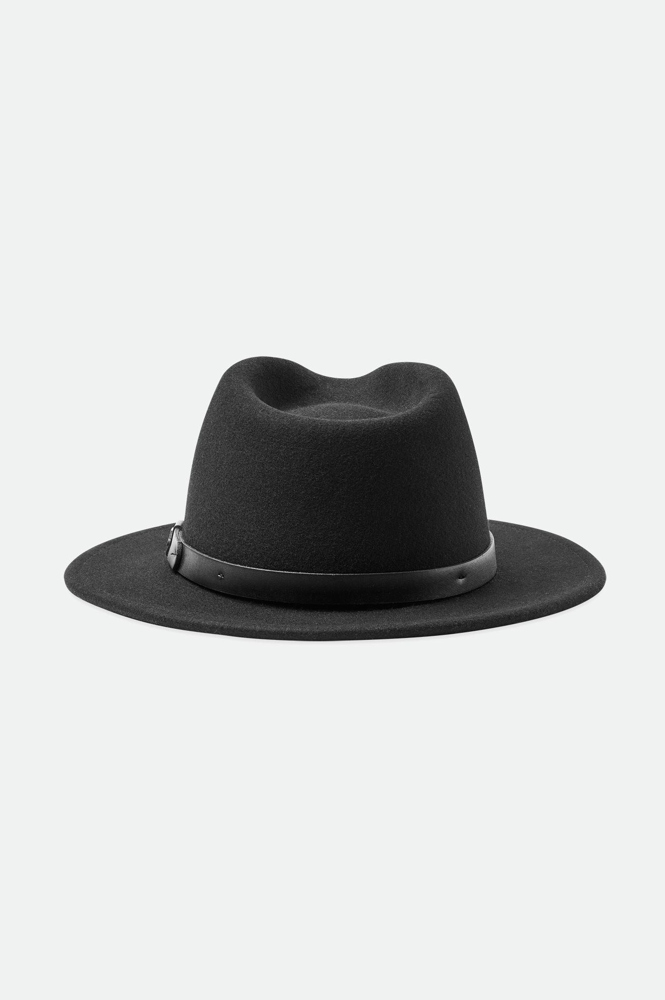 Black Brixton Messer Fedora Women's Fedoras | 745129ATZ