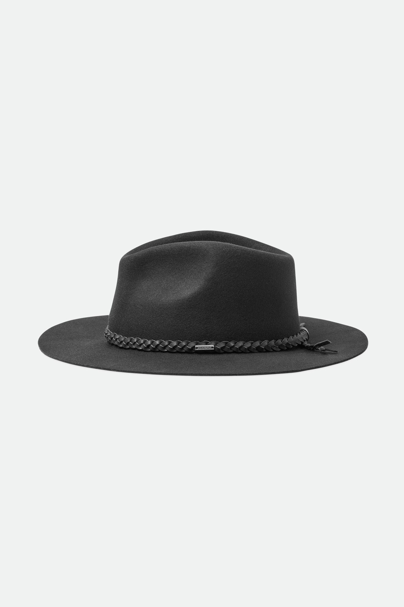 Black Brixton Messer Western Fedora Women's Fedoras | 402937UKB