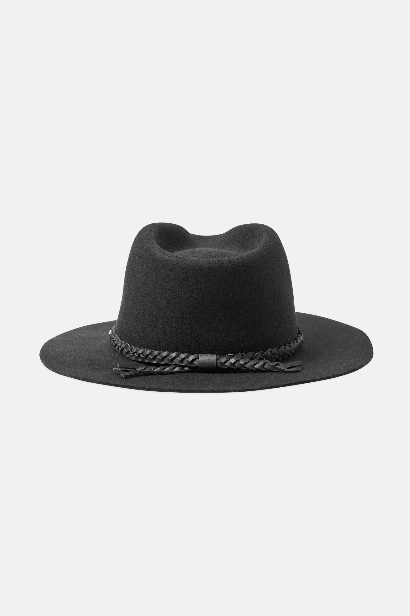 Black Brixton Messer Western Fedora Women's Fedoras | 402937UKB