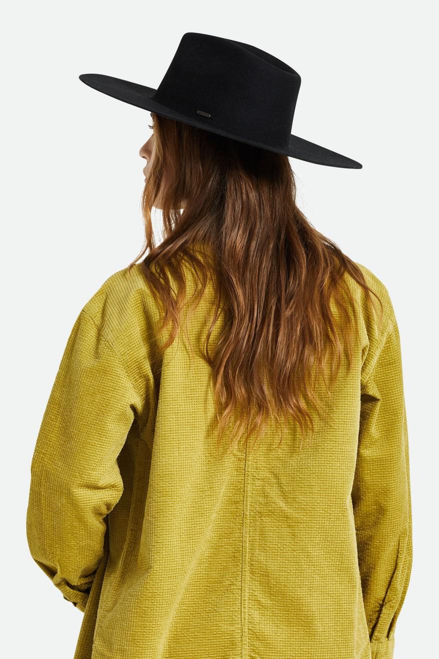 Black Brixton Primrose Felt Fedora Women's Fedoras | 601754IRW