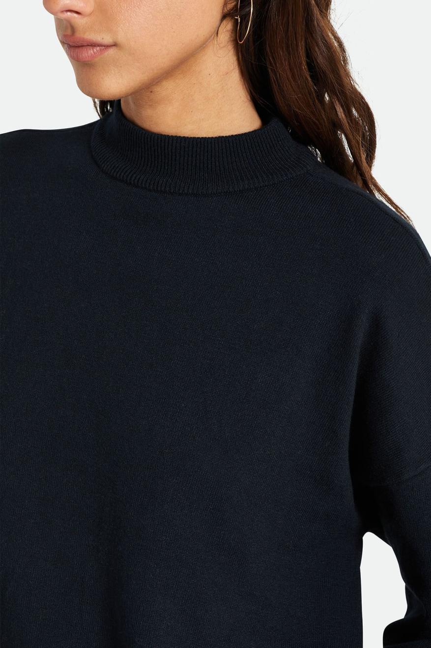 Black Brixton Reserve Oversized Cashmere Women's Sweaters | 398517XPH