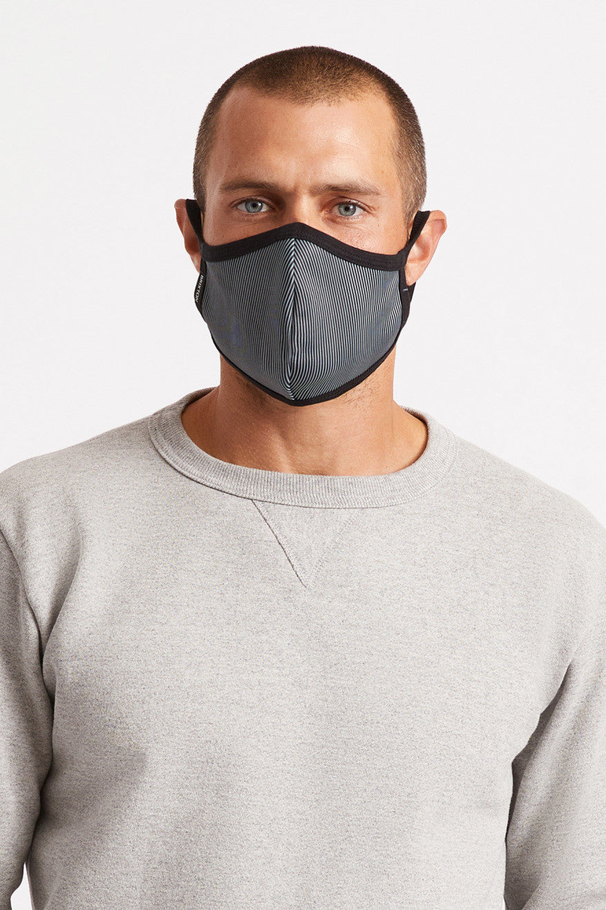 Black Brixton Reversible Unisex Face Masks | 452087LTB