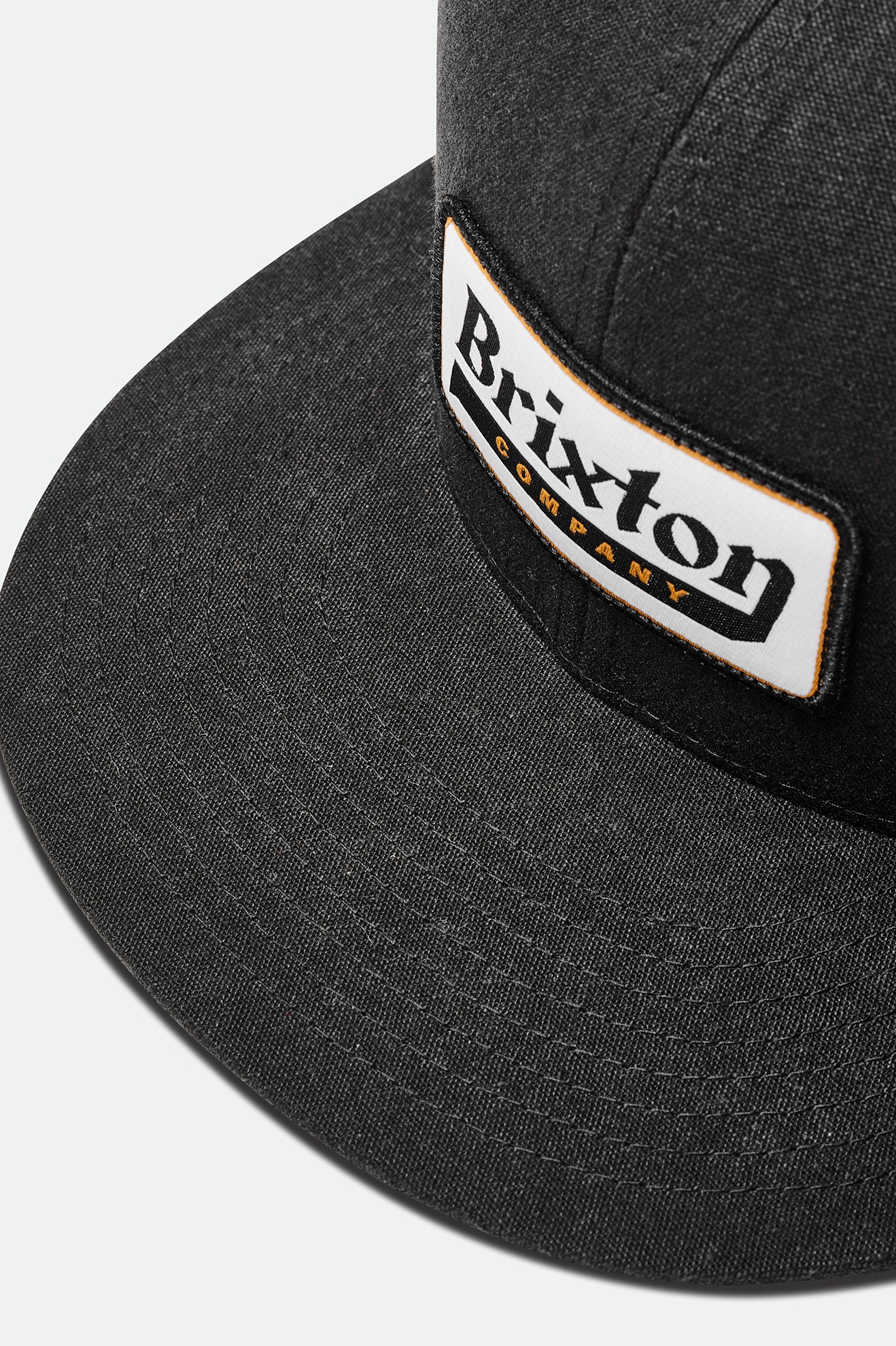 Black Brixton Steadfast HP Men's Caps | 358297VBF