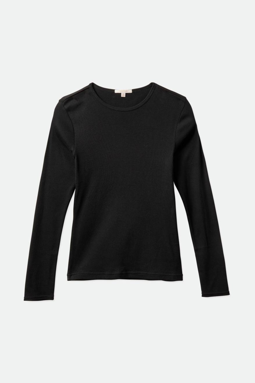 Black Brixton Tennessee L/S Women's Tops | 587302SPV