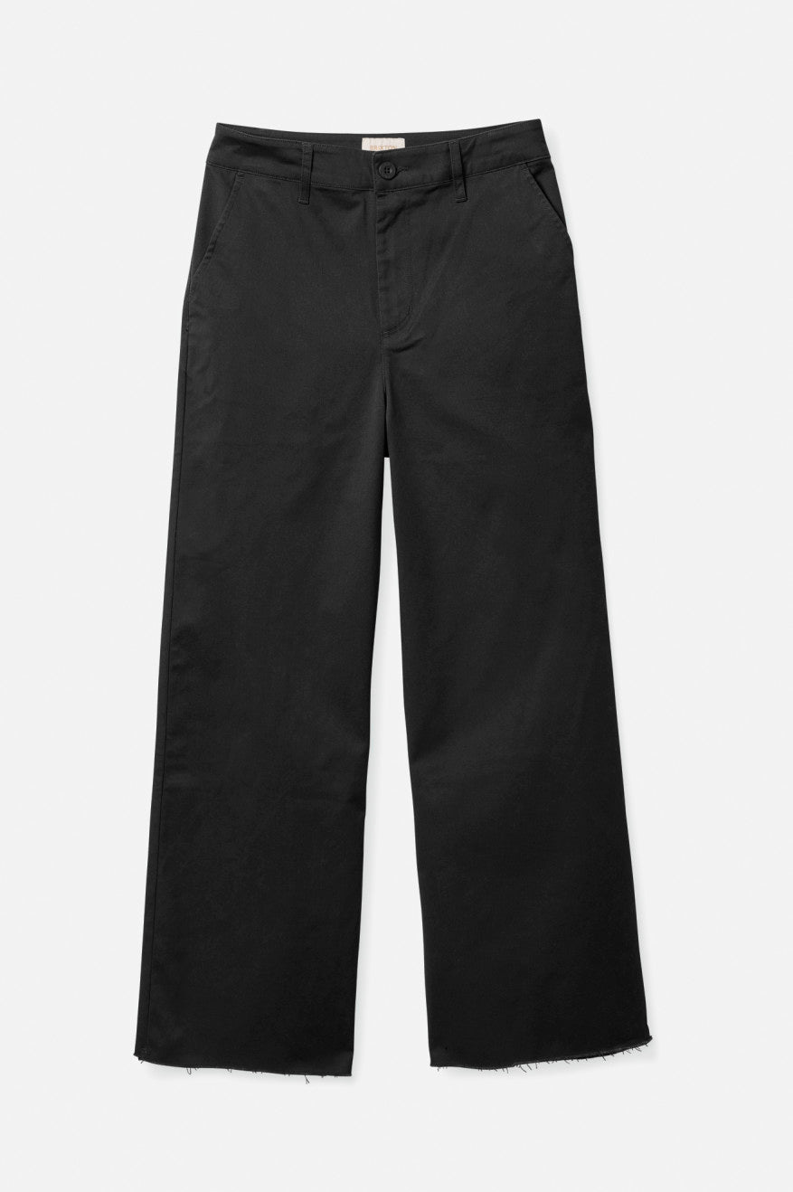 Black Brixton Victory Wide Leg Women's Bottoms | 865042LHD