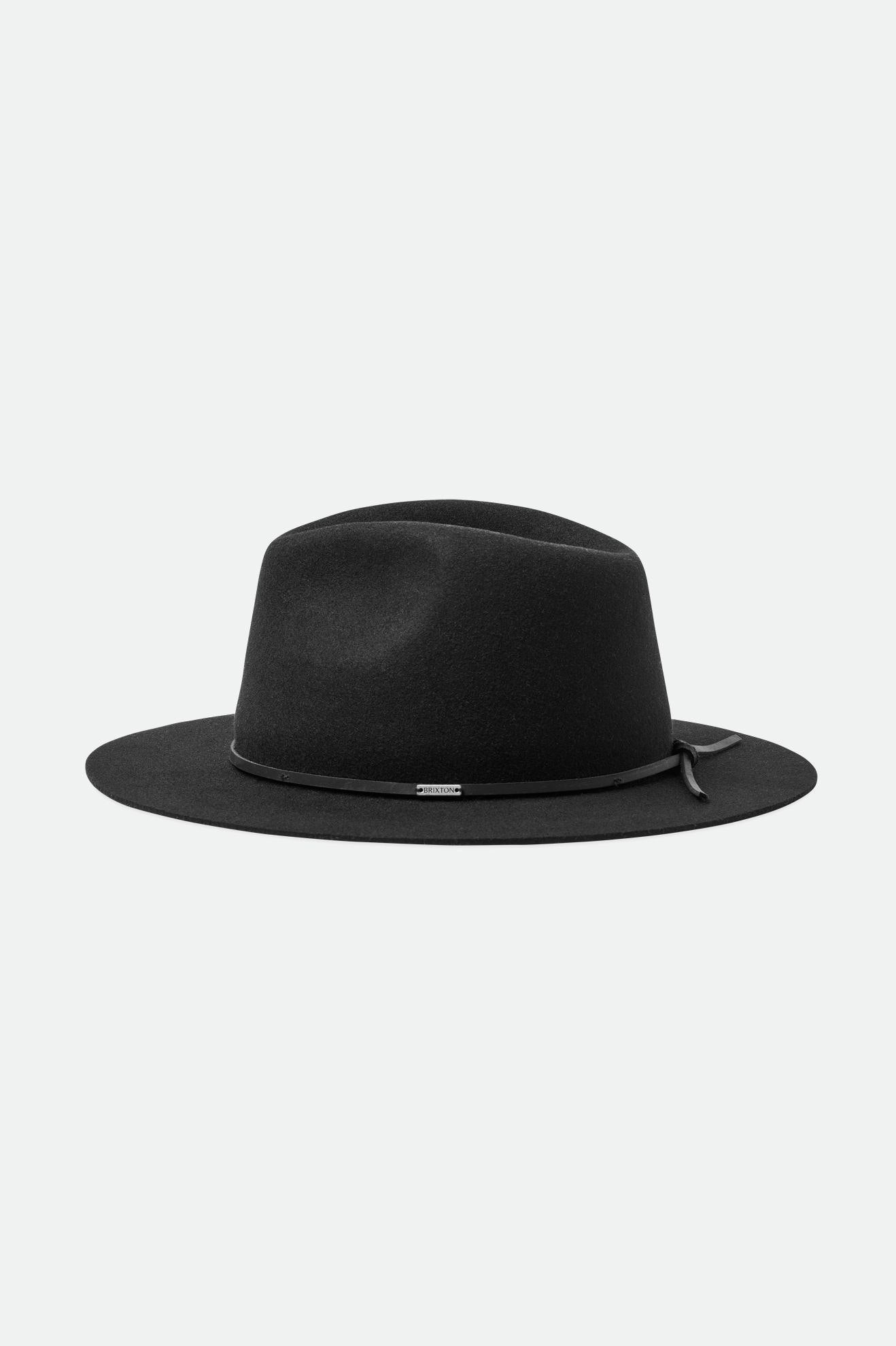 Black Brixton Wesley Fedora Women's Fedoras | 150864HTS