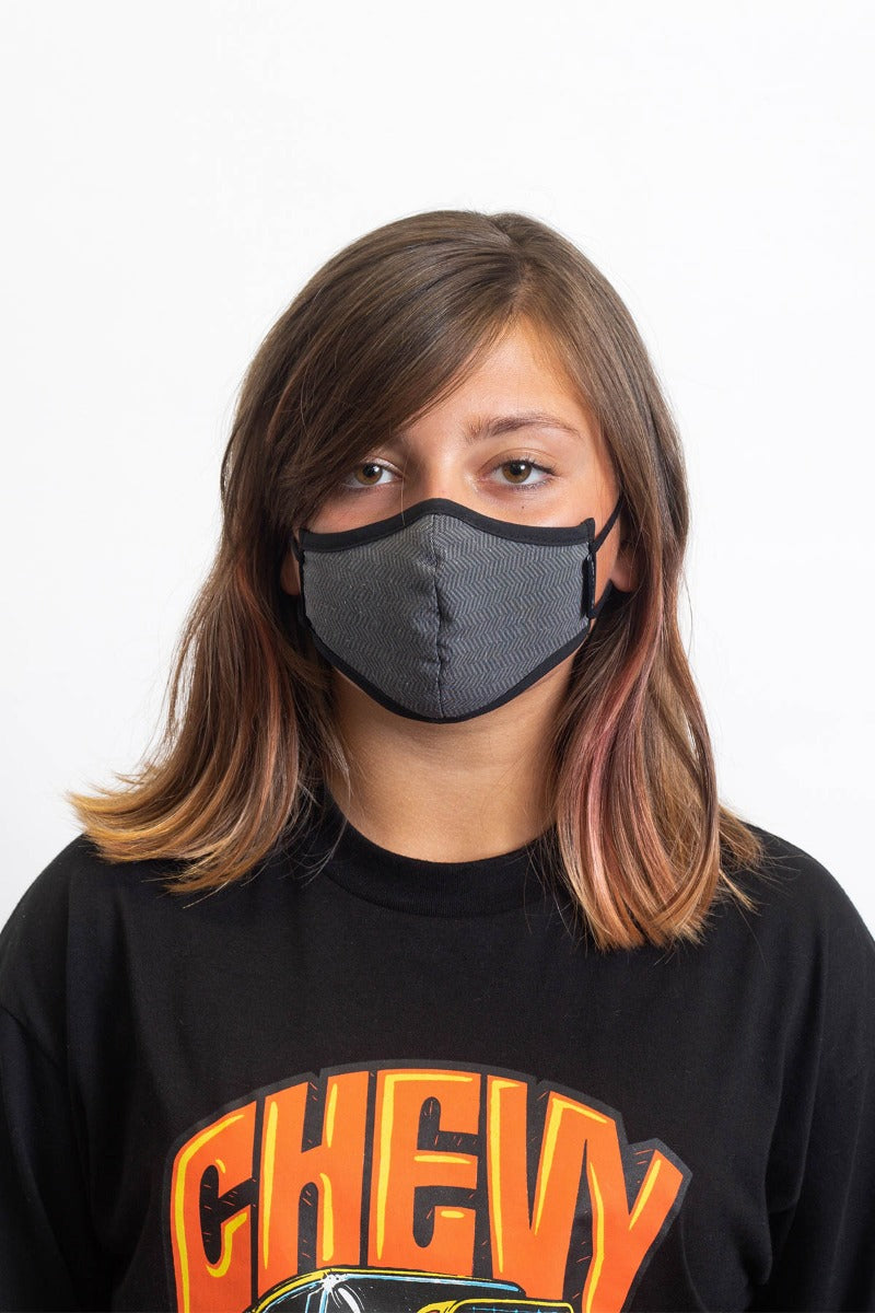 Black Brixton Youth Antimicrobial Unisex Face Masks | 483206HEP