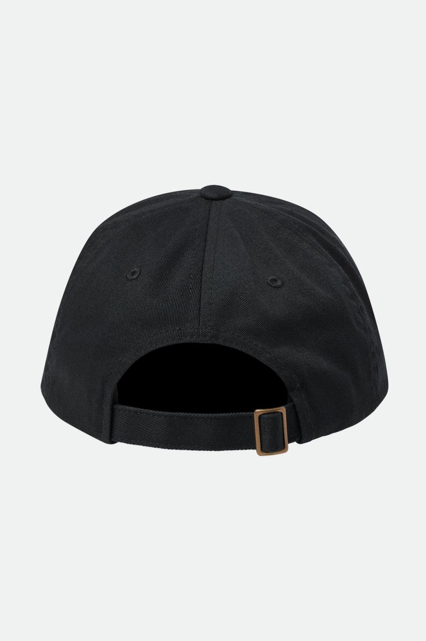 Black / White Brixton Alton LP Cap Men's Caps | 204173DOH