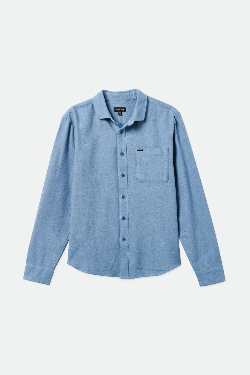 Blue Brixton Bixby Reserve L/S Men's Wovens | 879312PWY