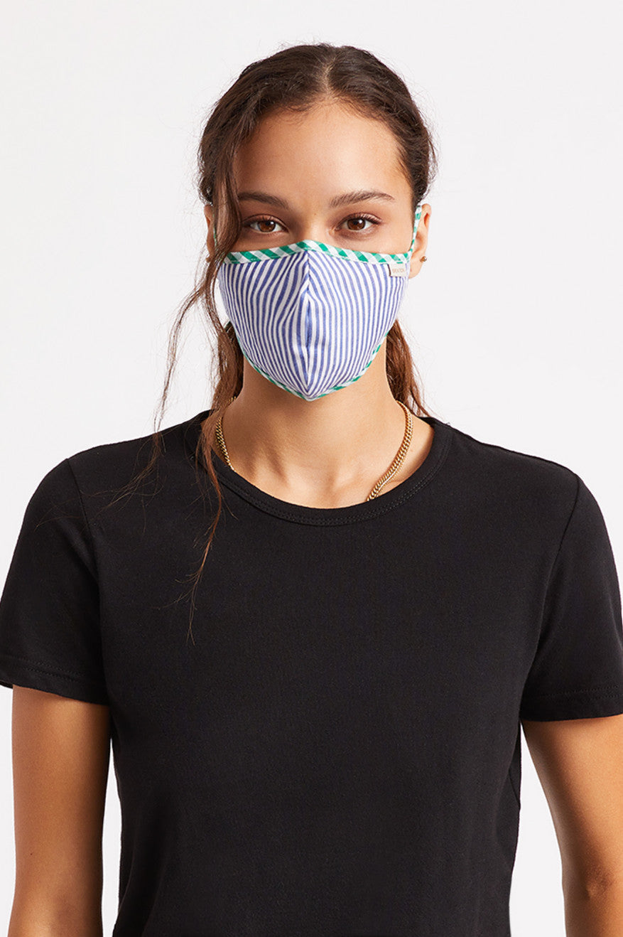 Blue Brixton Lightweight Antimicrobial Unisex Face Masks | 821694RKM