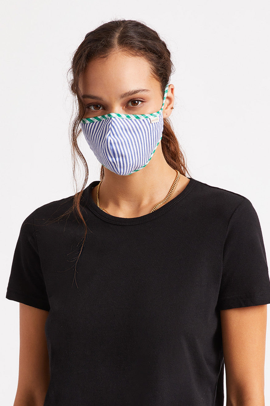 Blue Brixton Lightweight Antimicrobial Unisex Face Masks | 821694RKM