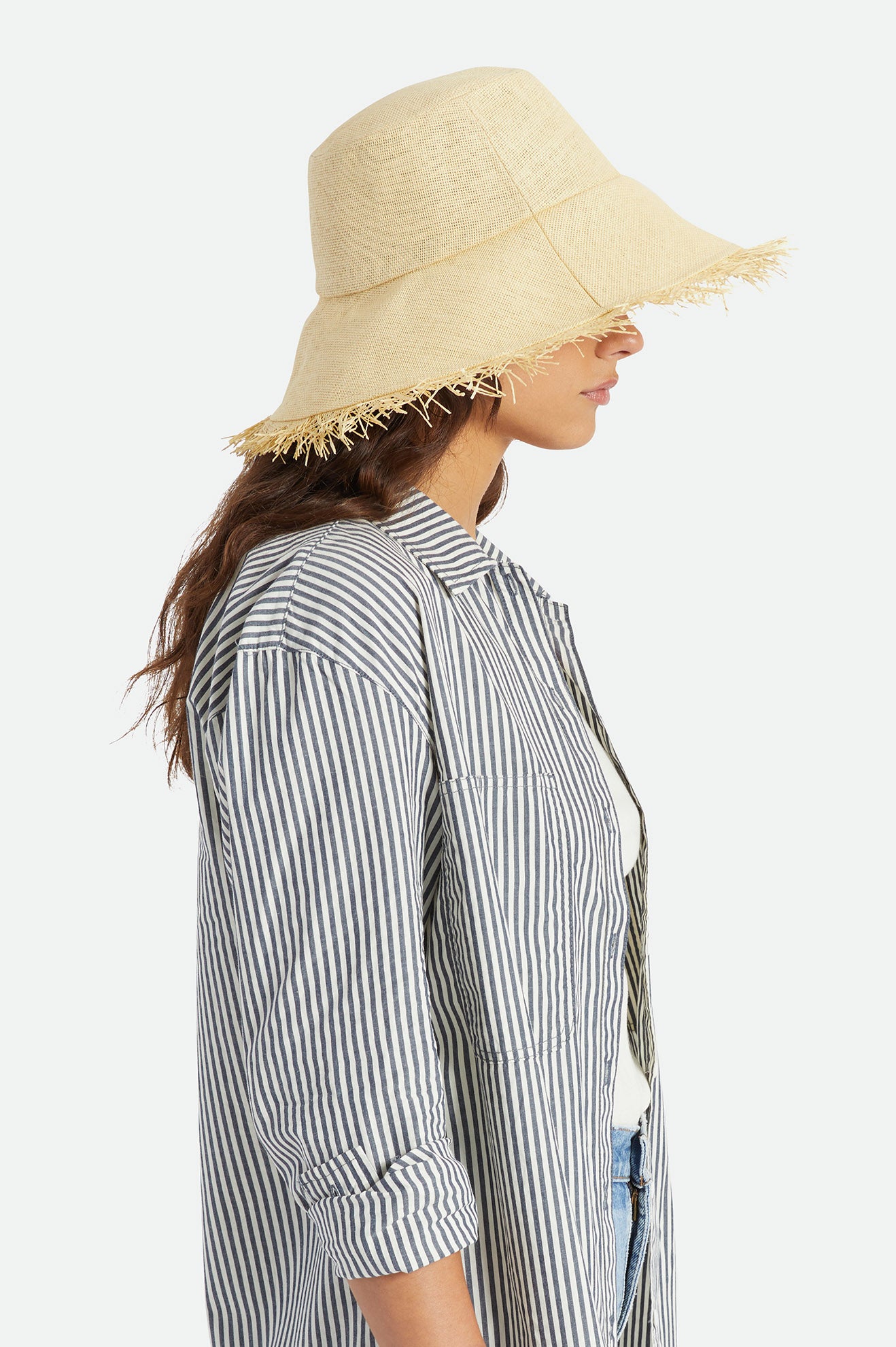 Brown Brixton Alice Bucket Women's Straw Hats | 859072CLW