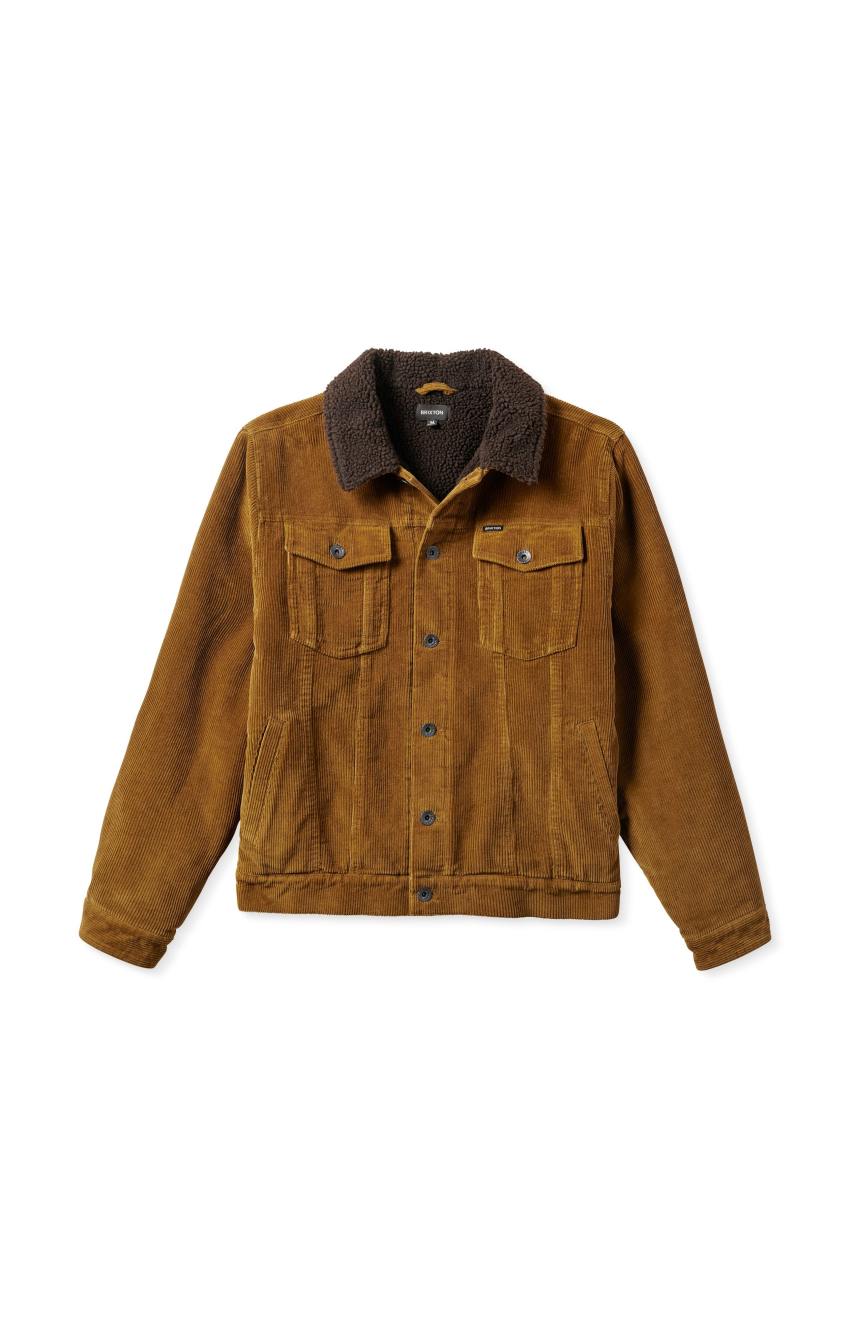 Brown Brixton Cable Sherpa Lined Trucker Men's Jackets | 521768QZK