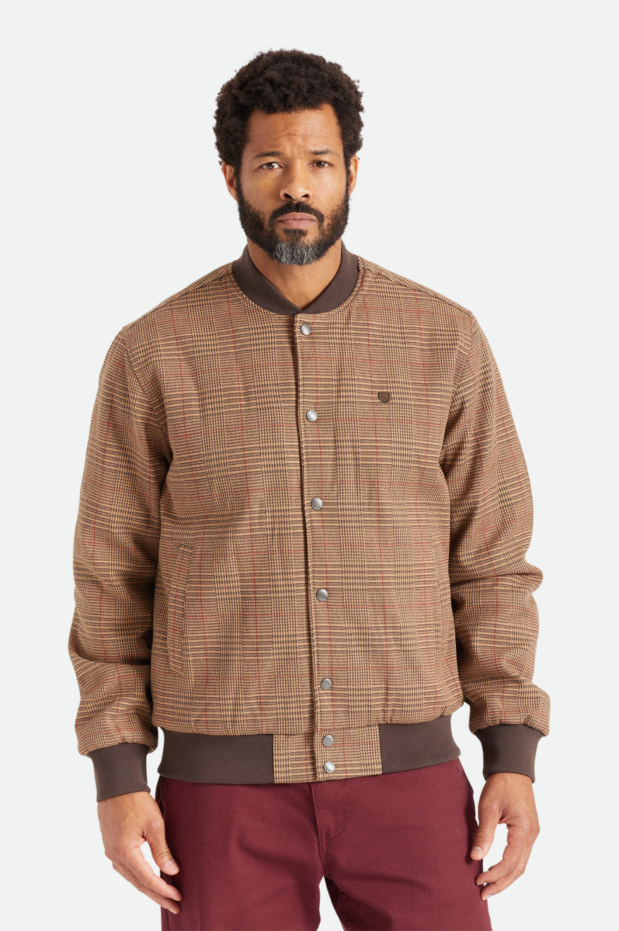 Brown Brixton Dillinger Bomber Men's Jackets | 931420QFG