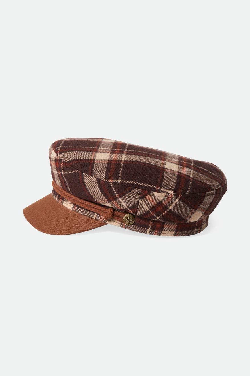 Brown Brixton Fender Jaguar Fiddler Men's Hats | 341792TDM