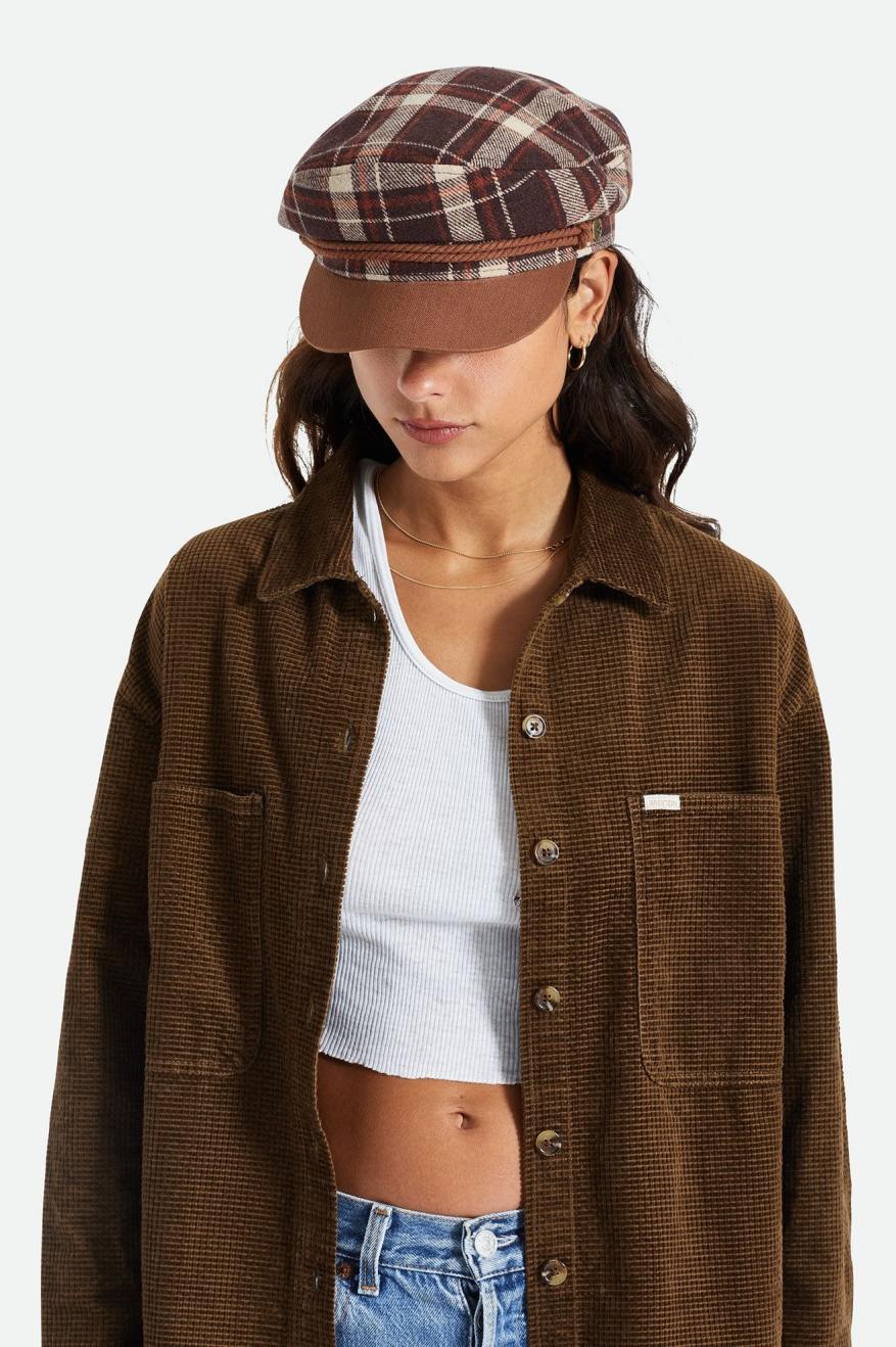 Brown Brixton Fender Jaguar Fiddler Women's Hats | 653102KFR