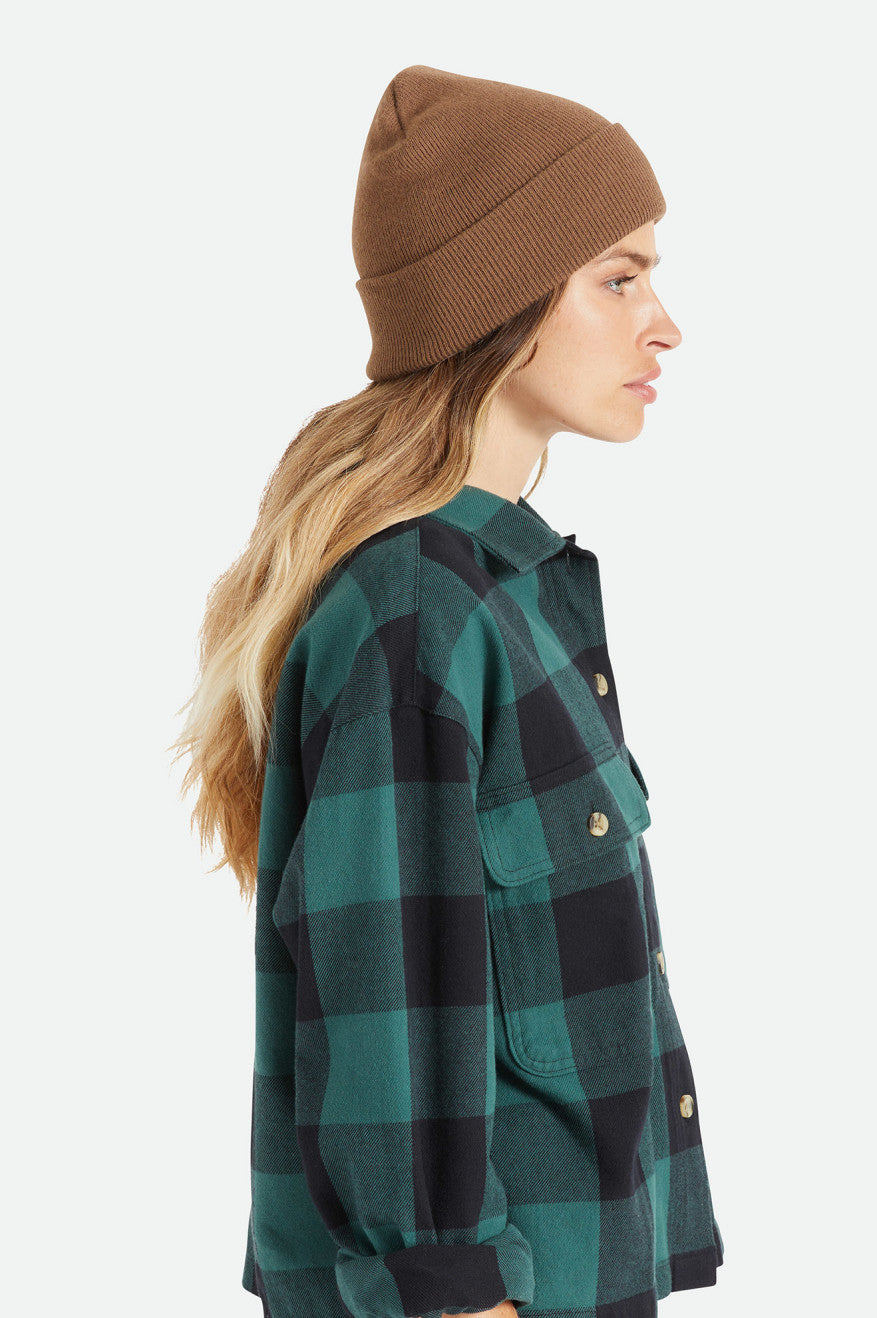 Brown Brixton Harbor Beta Watch Cap Women's Beanie | 689471RLV