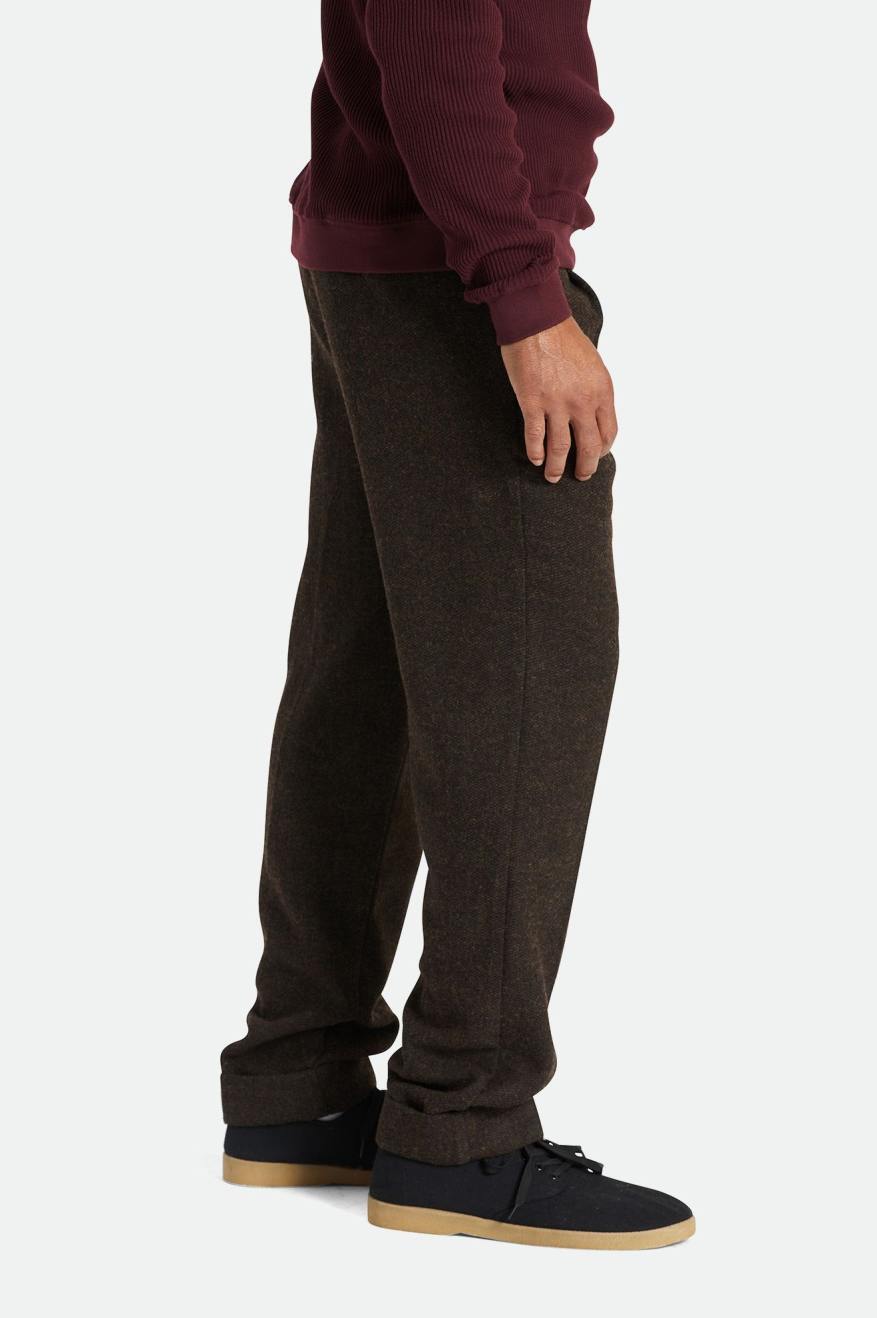 Brown Brixton Regent Reserve Trouser Men's Pants | 752869BYE