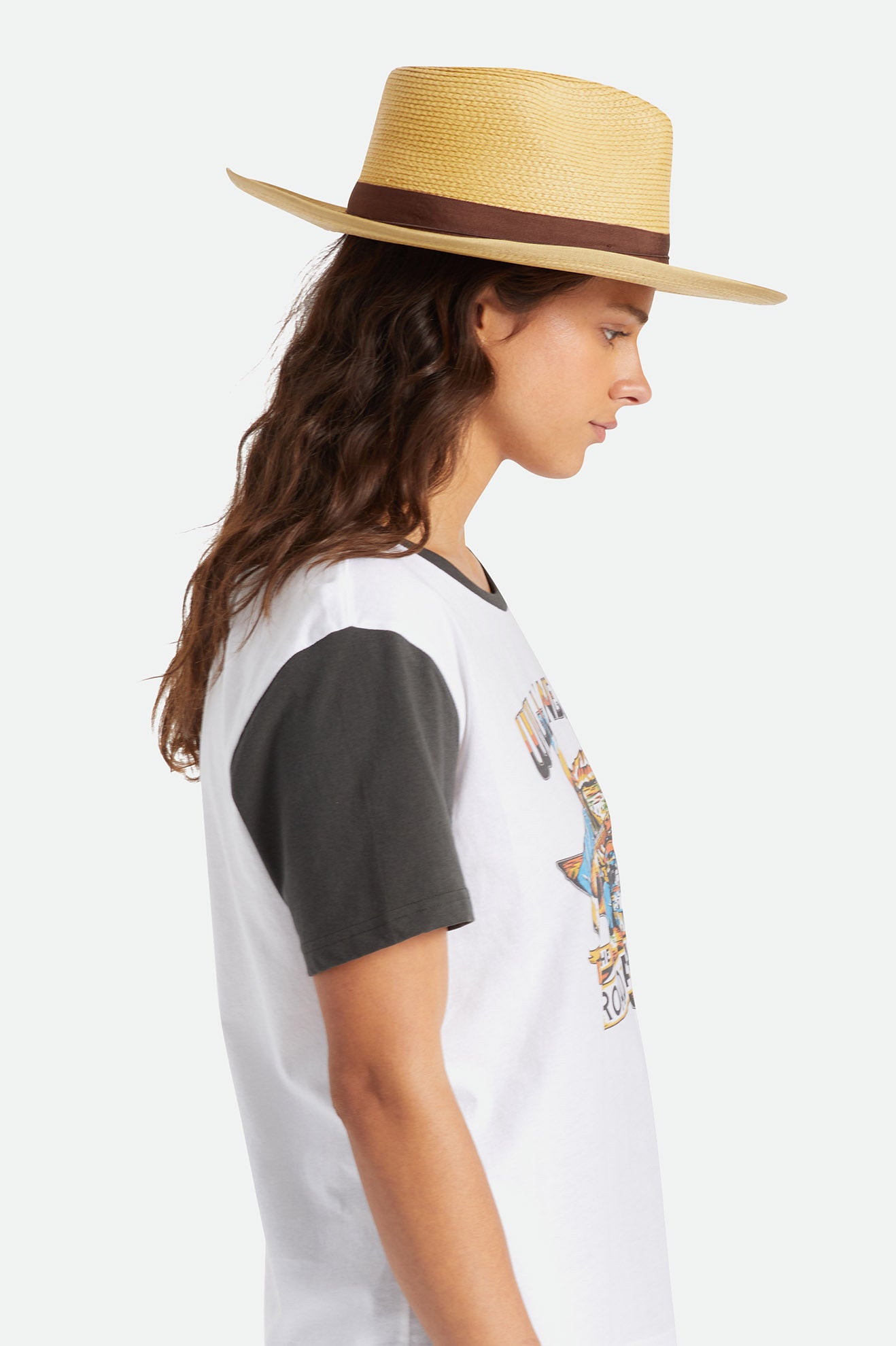 Brown Brixton Reno Straw Hat Women's Hats | 498623MXJ