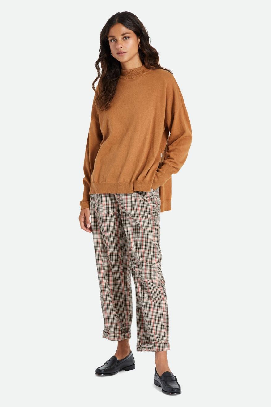 Brown Brixton Reserve Oversized Cashmere Women's Sweaters | 456730JMW