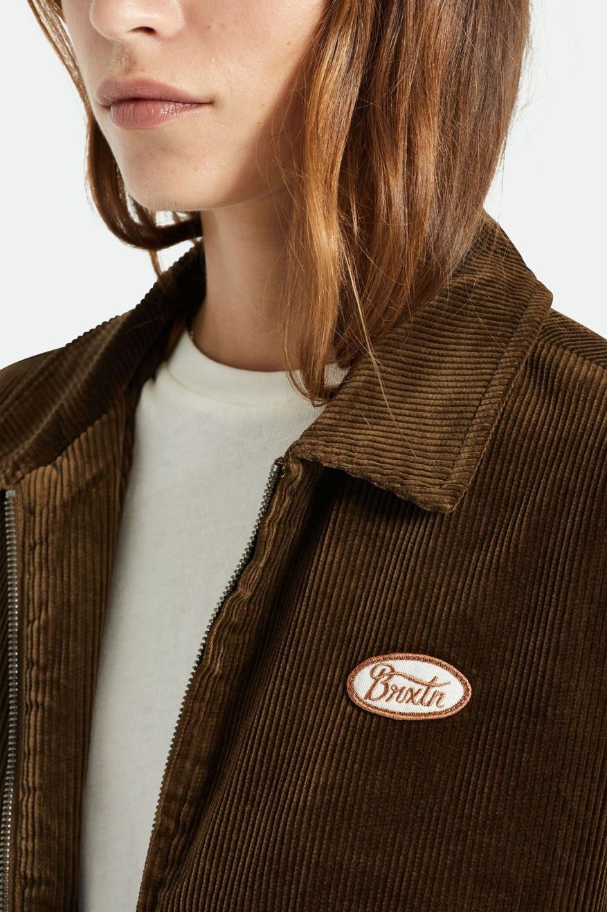 Brown Brixton Utopia Women's Jackets | 308756HUP