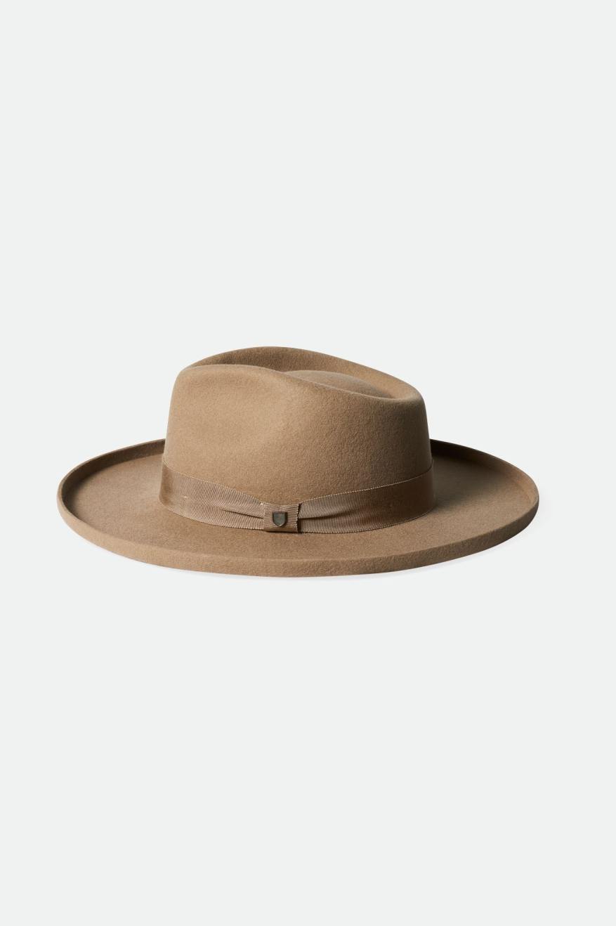 Brown Brixton Victoria Felt Fedora Women's Fedoras | 812604LWU