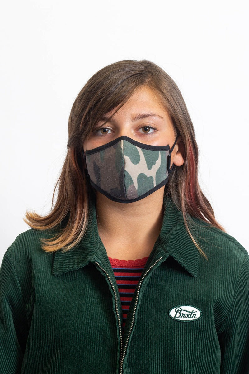 Camo Brixton Youth Antimicrobial Unisex Face Masks | 715942AFW