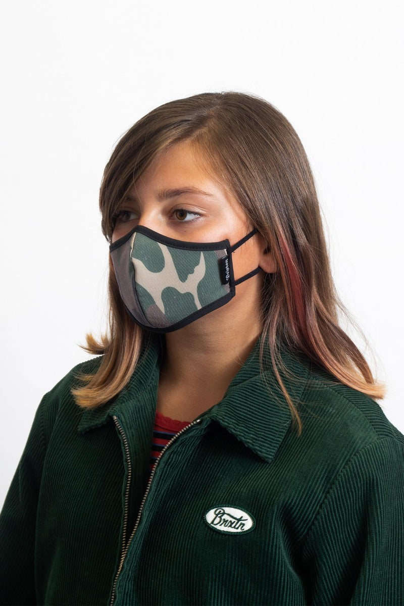 Camo Brixton Youth Antimicrobial Unisex Face Masks | 715942AFW