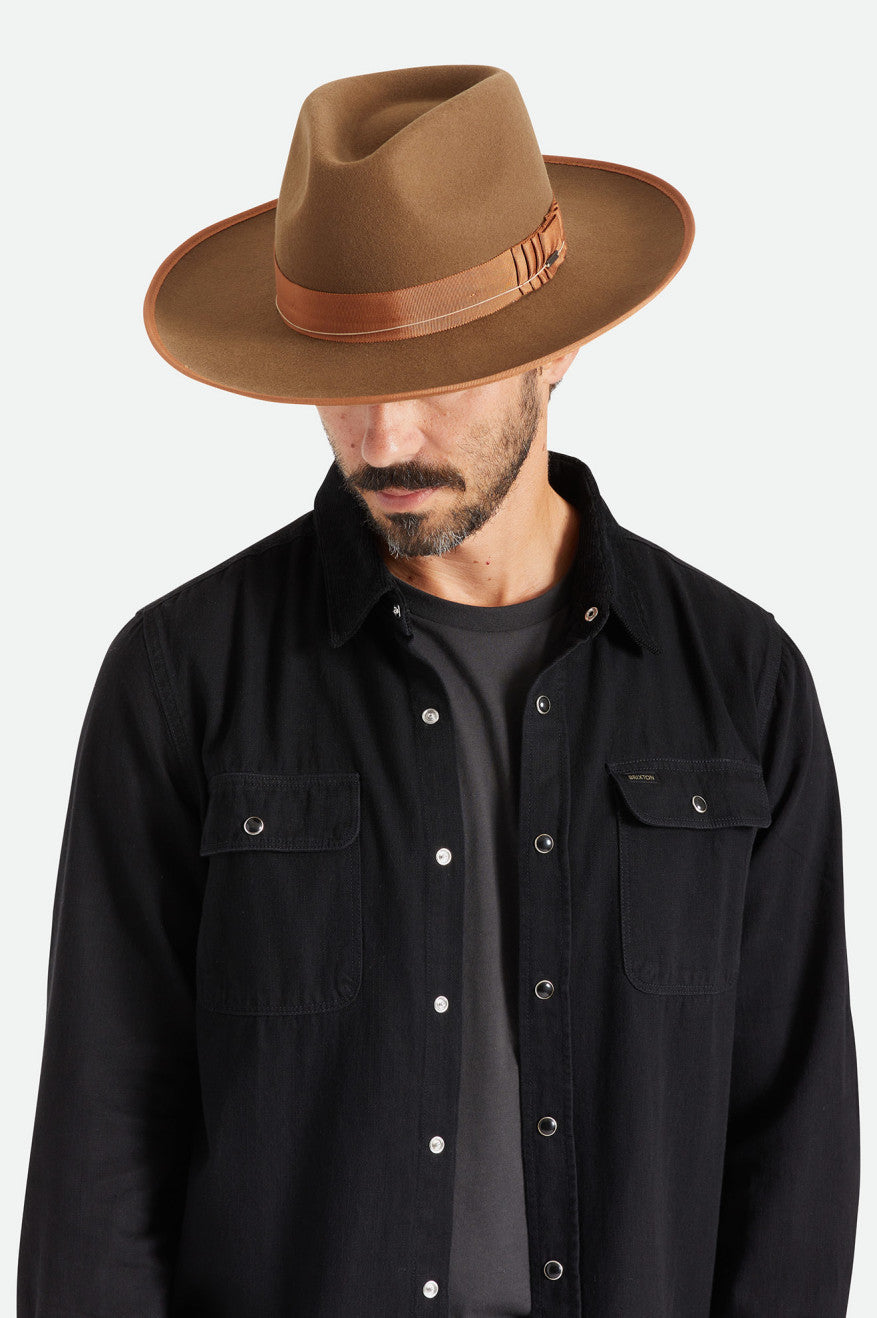 Coffee Brixton Reno Men's Fedoras | 905367FKW