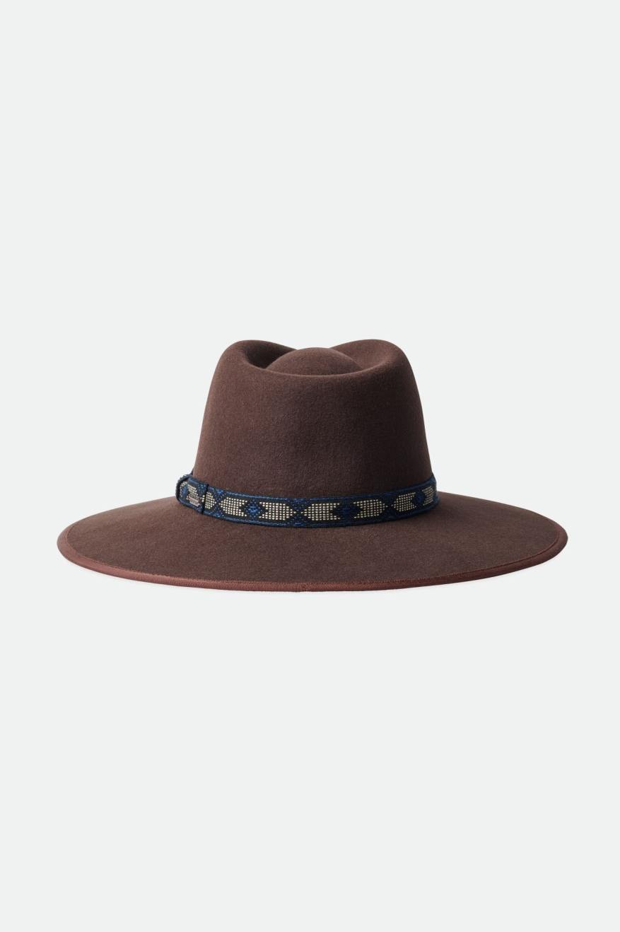 Deep Brown Brixton Jo Rancher Hat Women's Hats | 526794JQE