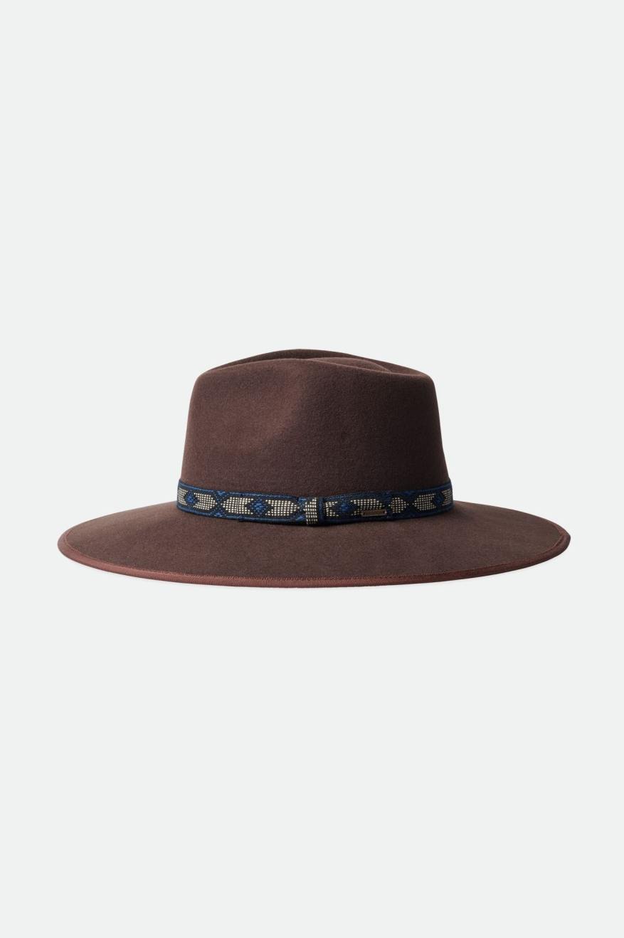 Deep Brown Brixton Jo Rancher Hat Women's Hats | 526794JQE