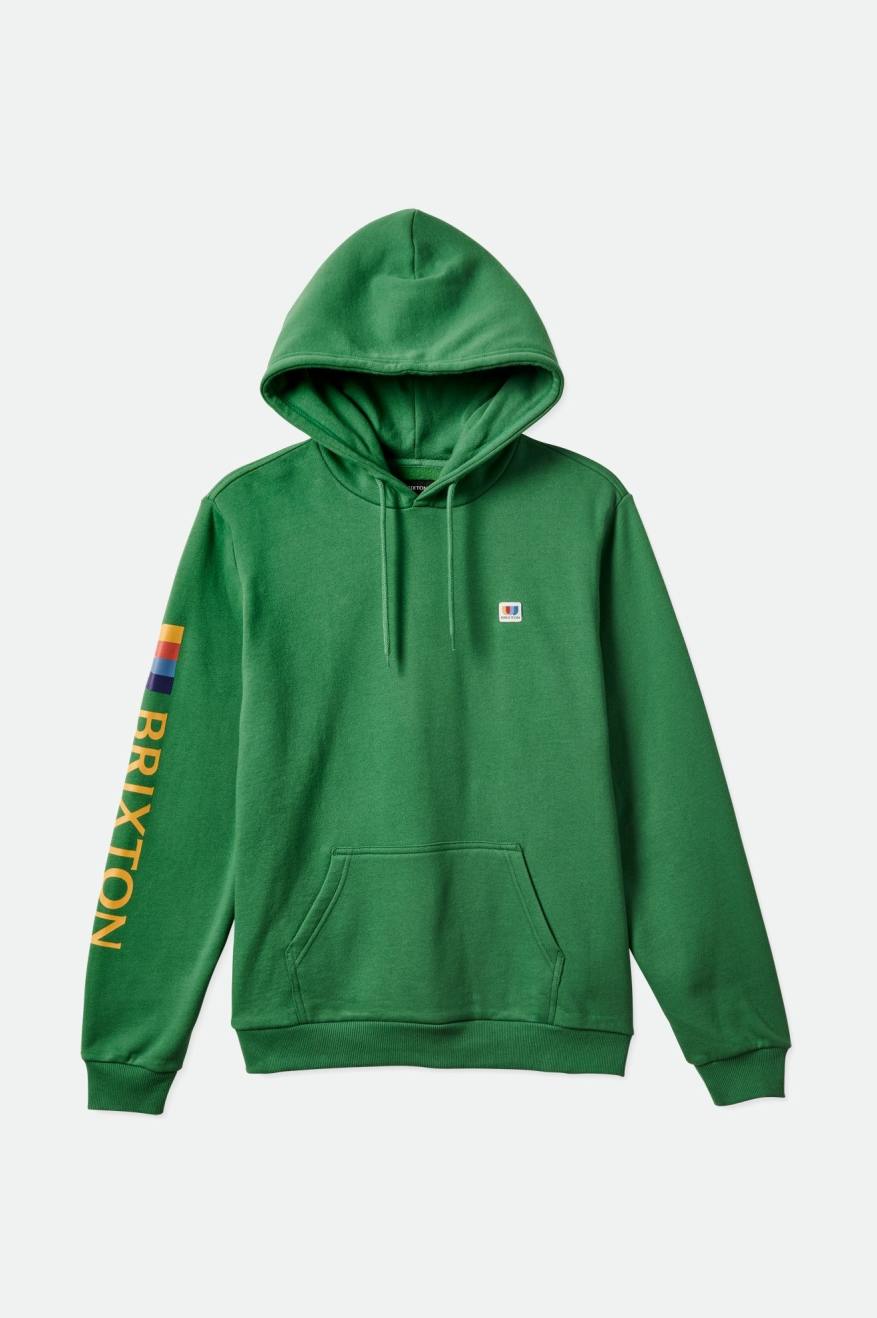 Green Brixton Alton Men's Hoodie | 378409KHP