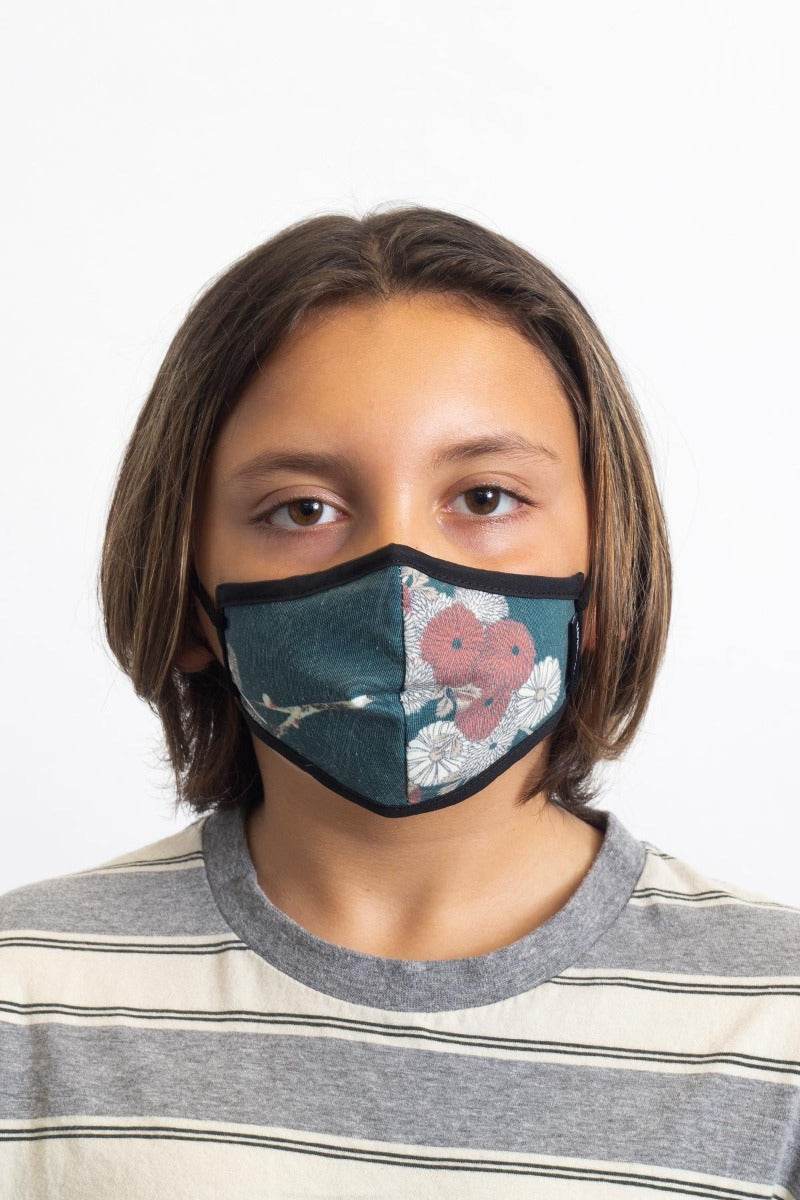 Green Brixton Youth Antimicrobial Unisex Face Masks | 859324UBP