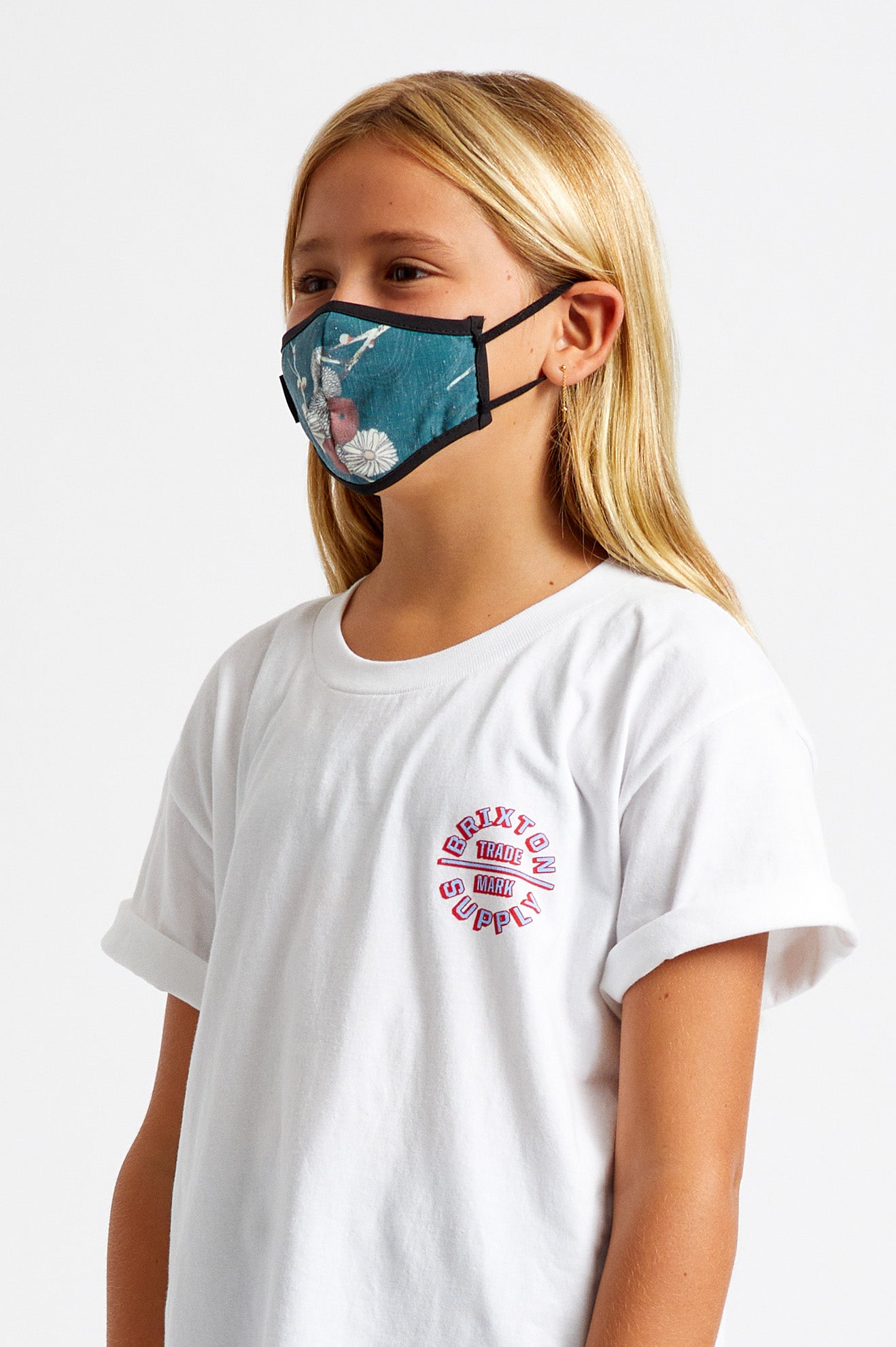 Green Brixton Youth Antimicrobial Unisex Face Masks | 859324UBP