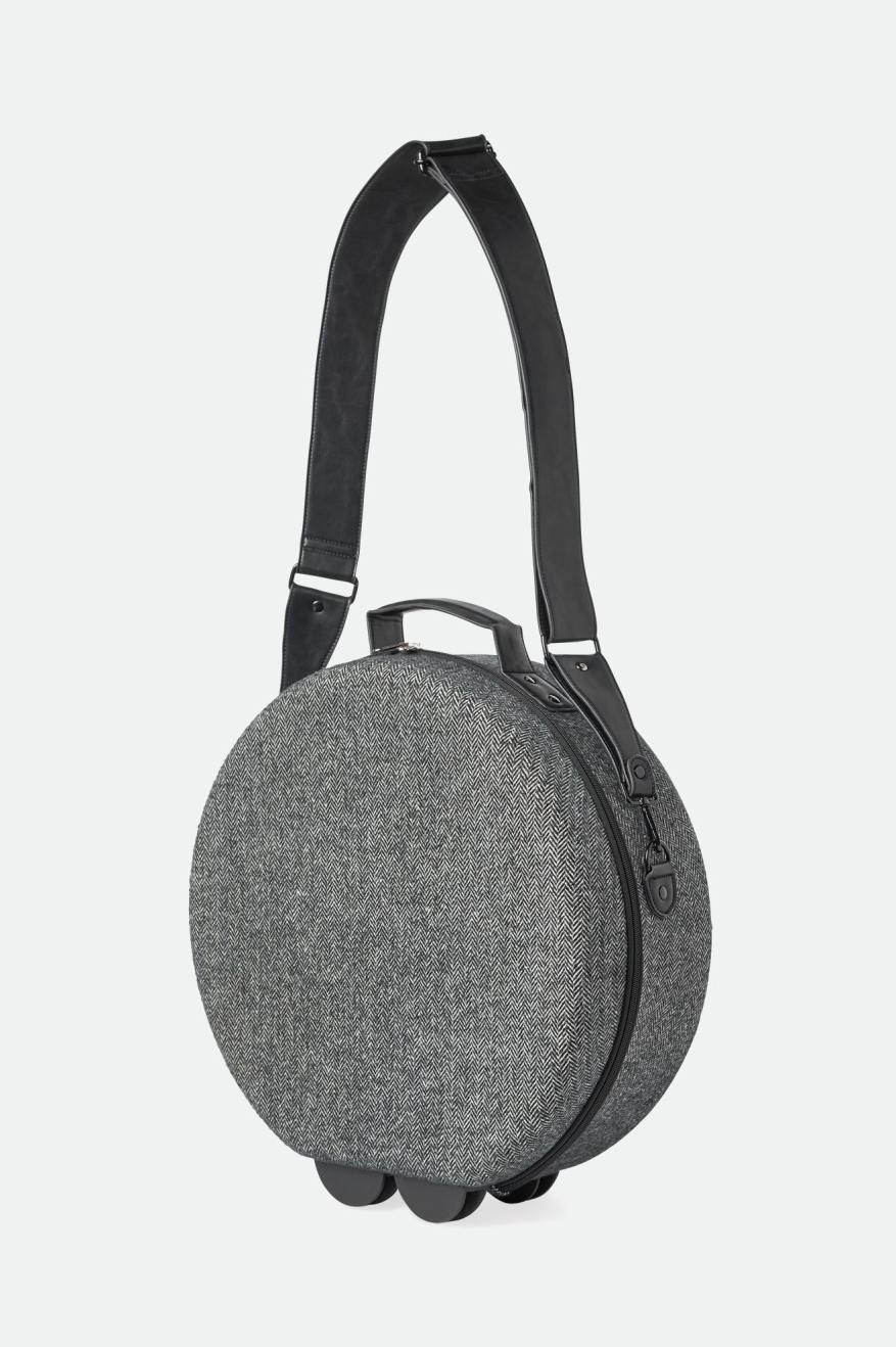 Grey / Black Brixton Done Proper Fedora Travel Case Unisex Accessories | 369872XPN