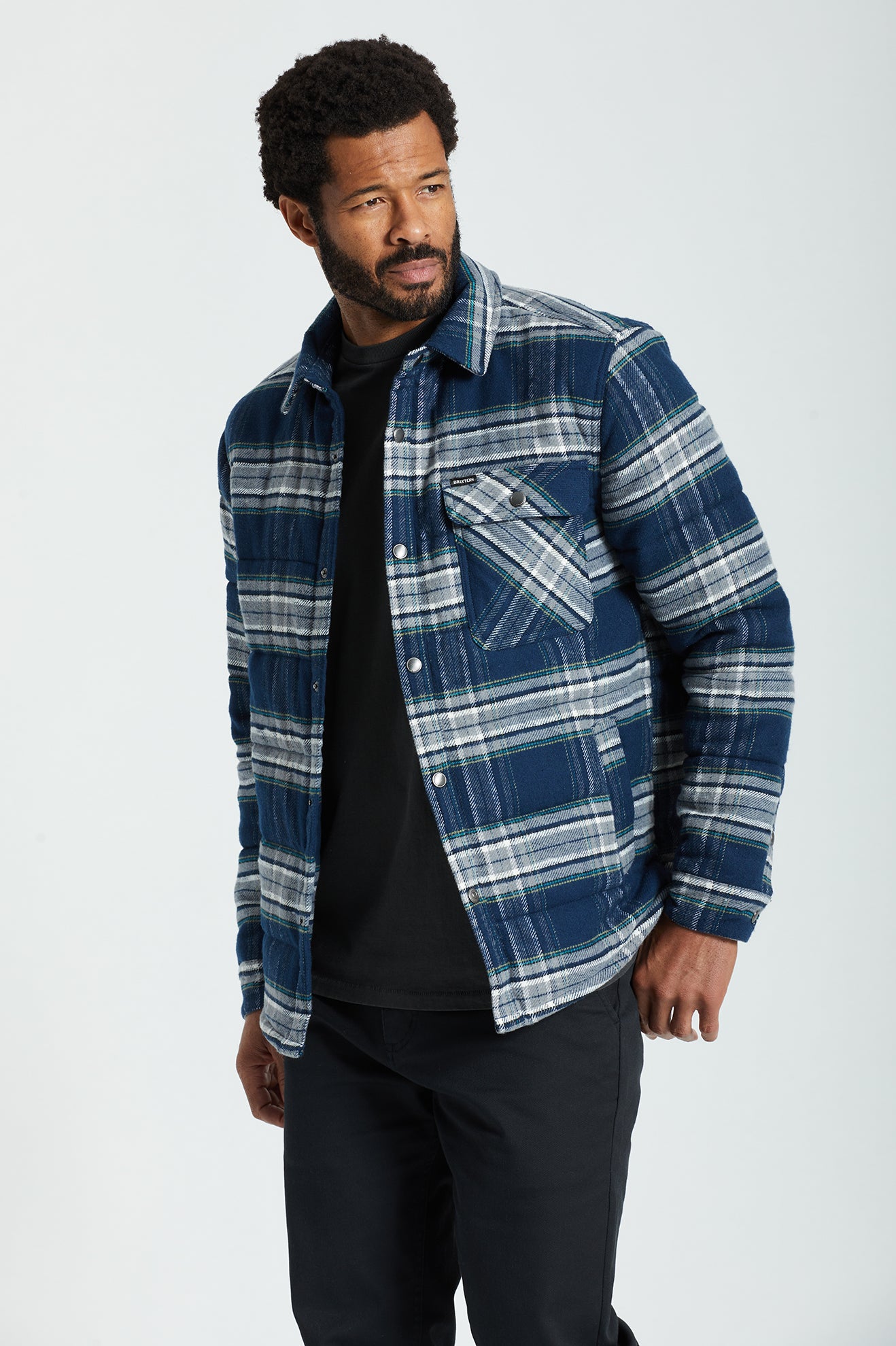 Grey Brixton Cass Men\'s Jackets | 718504BAS