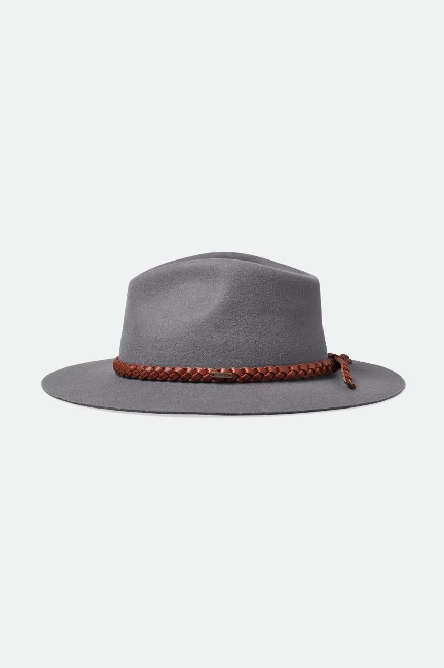 Grey Brixton Messer Western Fedora Women's Fedoras | 853042BFC