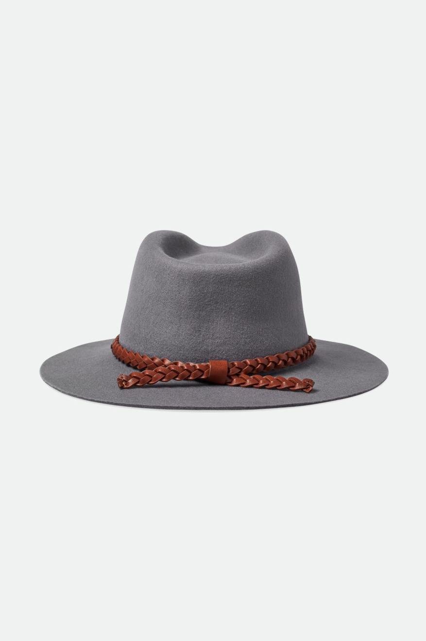 Grey Brixton Messer Western Fedora Women's Fedoras | 853042BFC