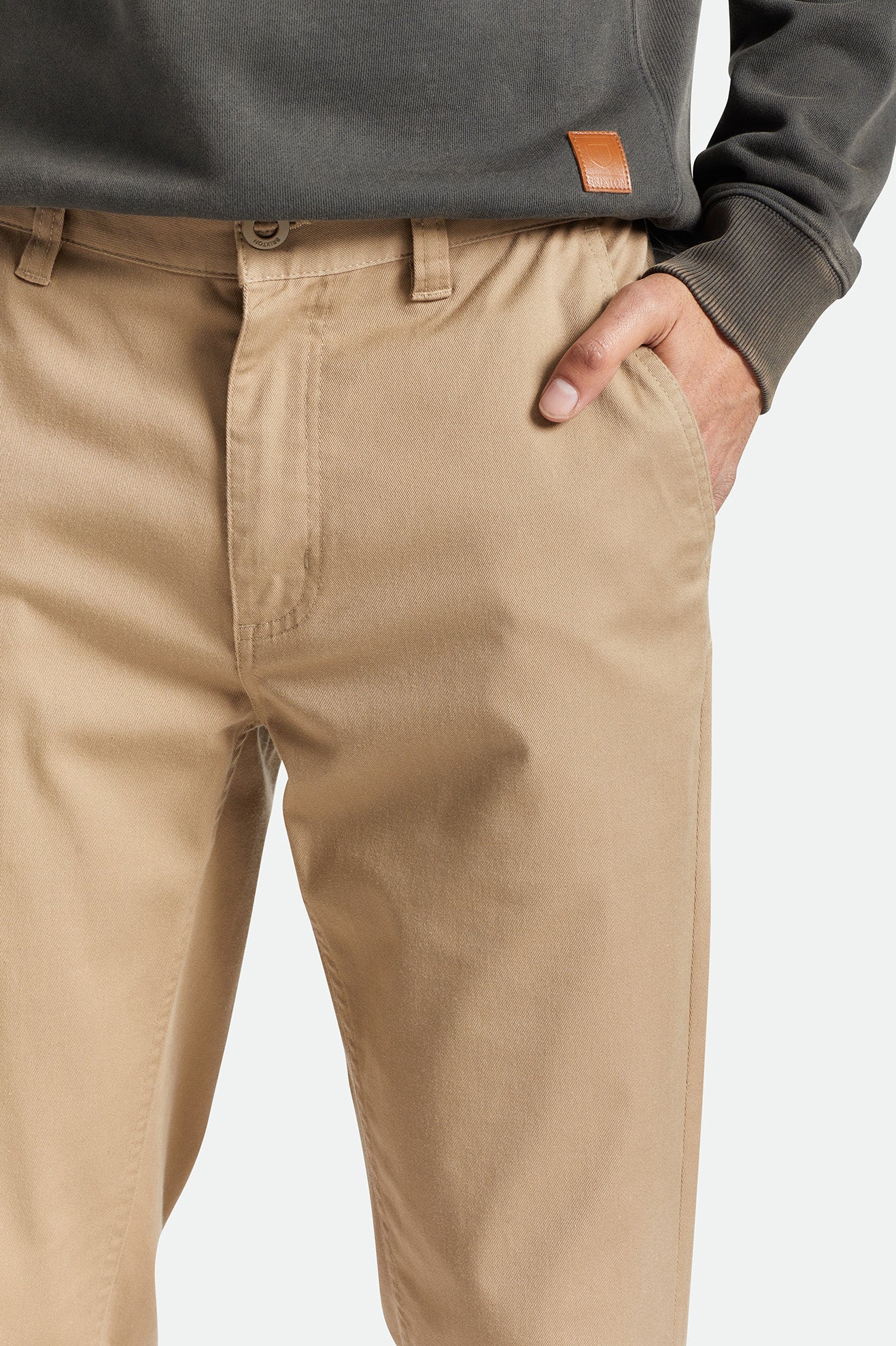 Khaki Brixton Choice Chino Men's Pants | 187645WRX