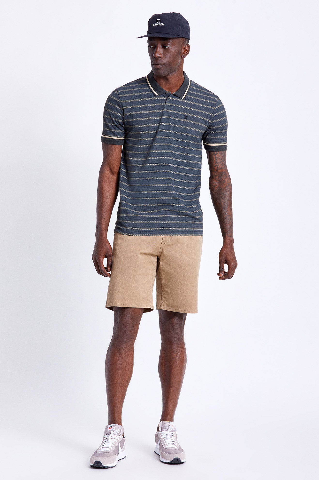 Khaki Brixton Choice Chino Men's Shorts | 713256HJE